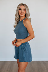 Chann Ribbed Tank - Deep Sea