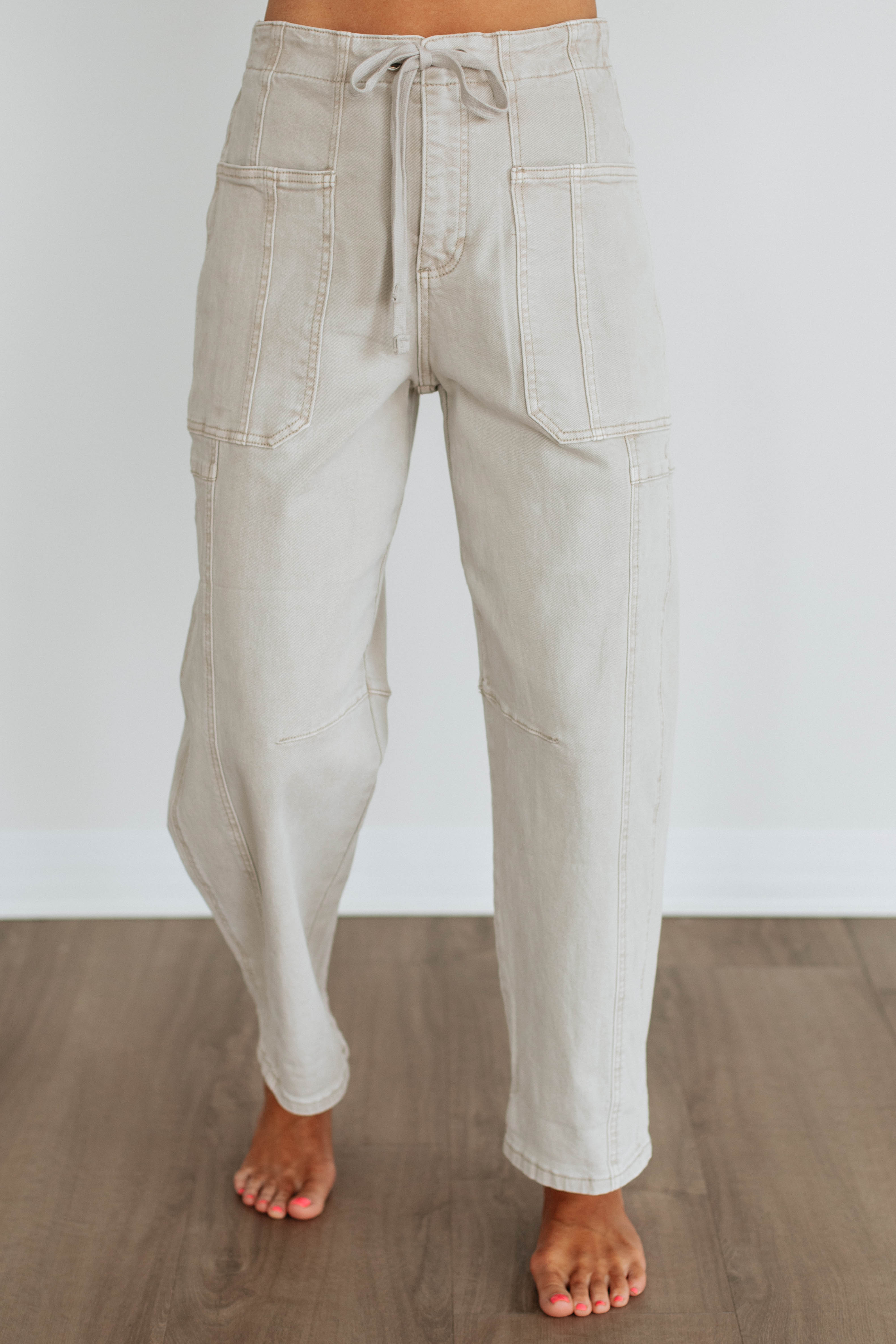 Kodi Risen Cargo Jeans - Almond