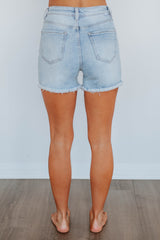 Maddie Risen Shorts - Light Wash