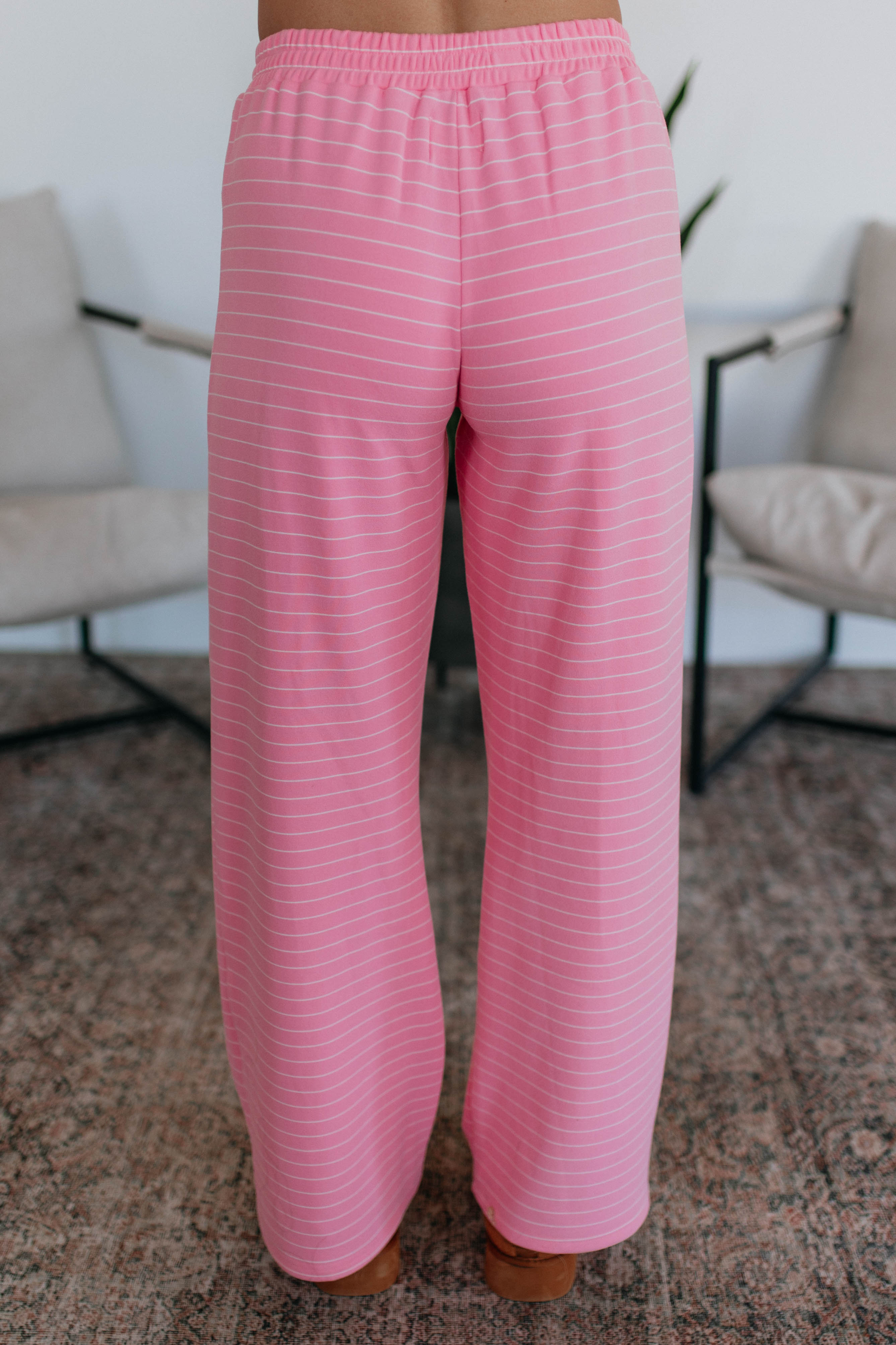 Cayla Striped Pants - Flamingo Mix