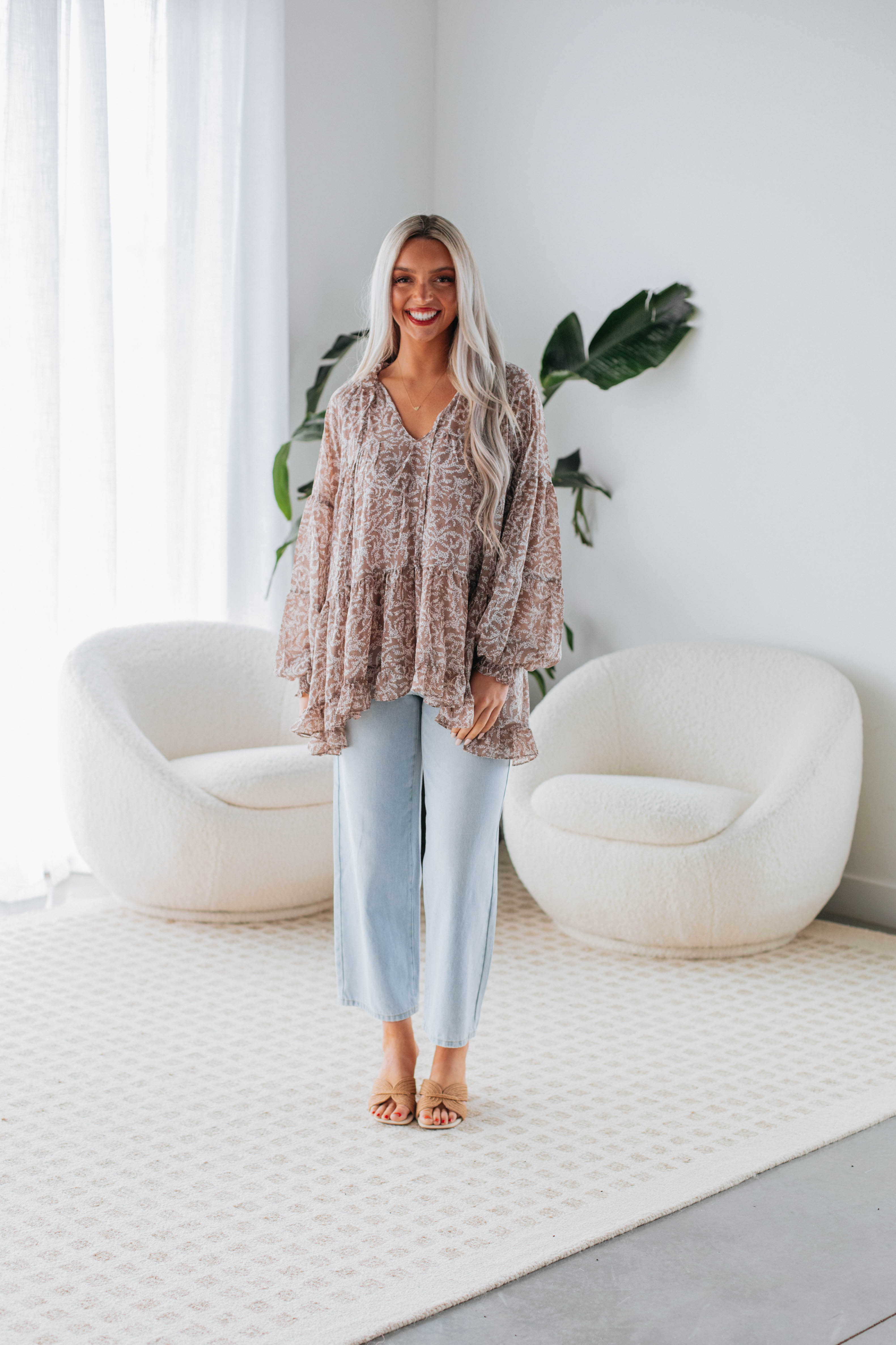 Ember Floral Top