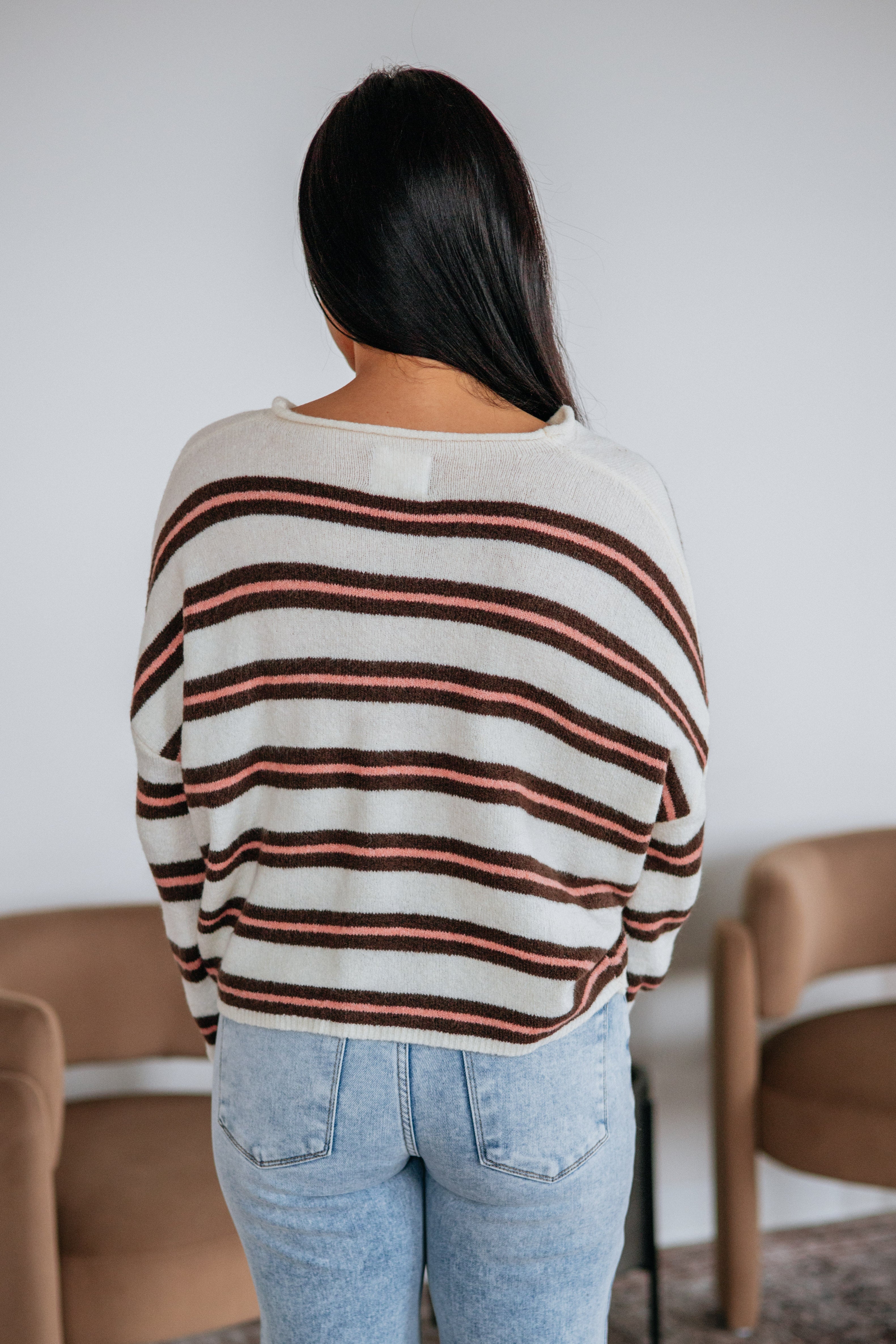 Teddy Striped Cardigan