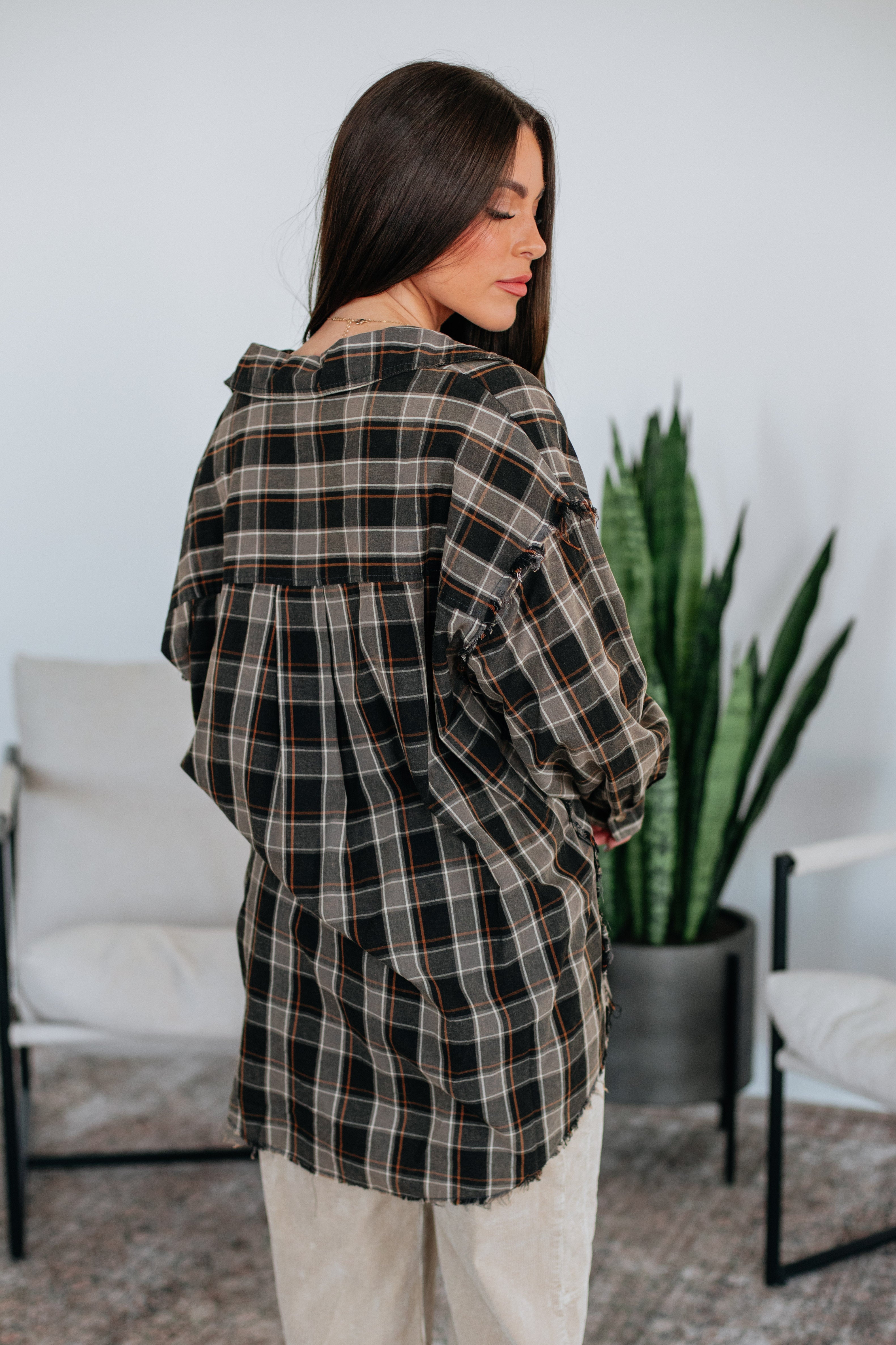 Janelle Flannel Top