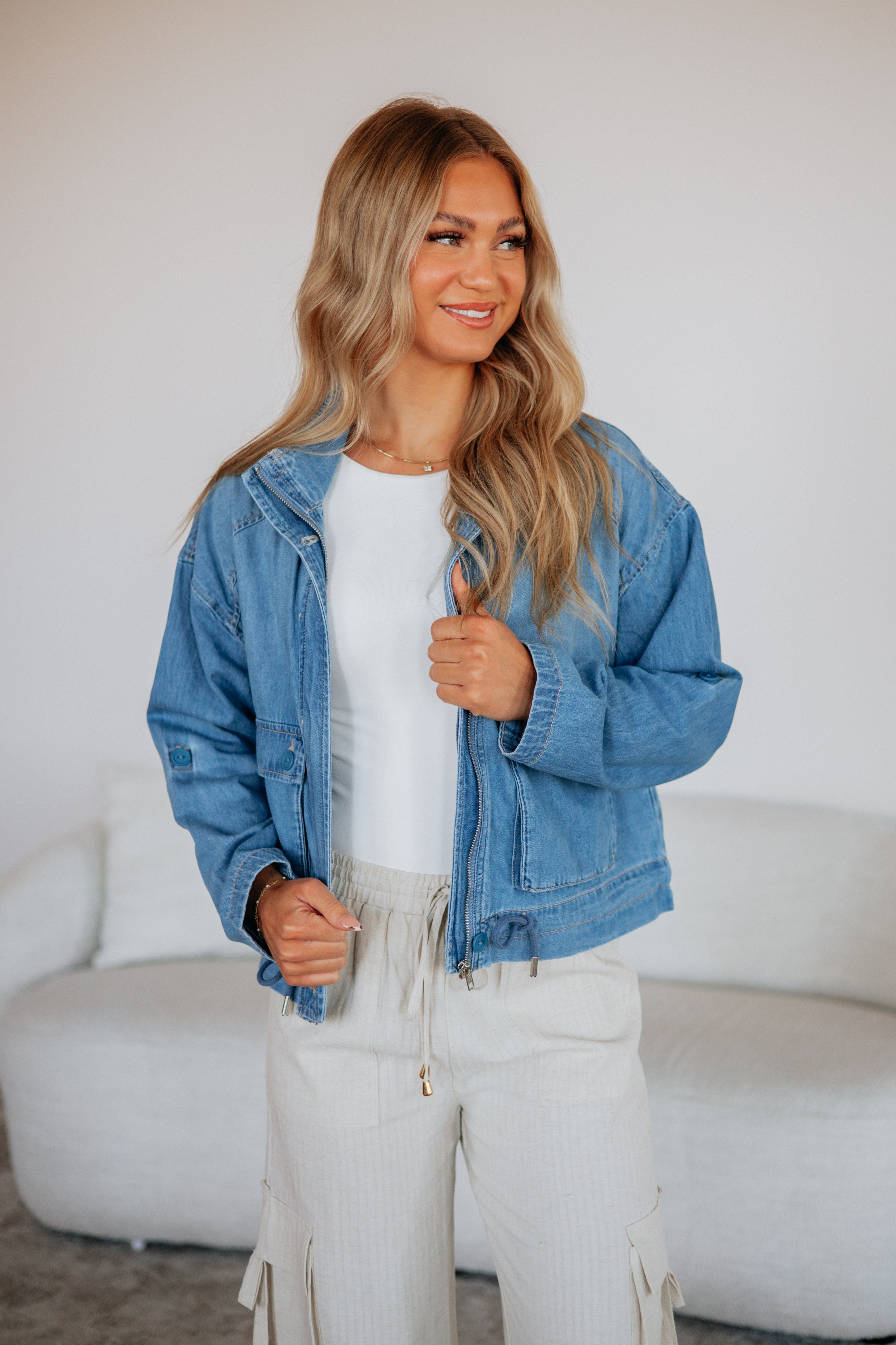 Rowe Risen Denim Jacket - Medium Wash