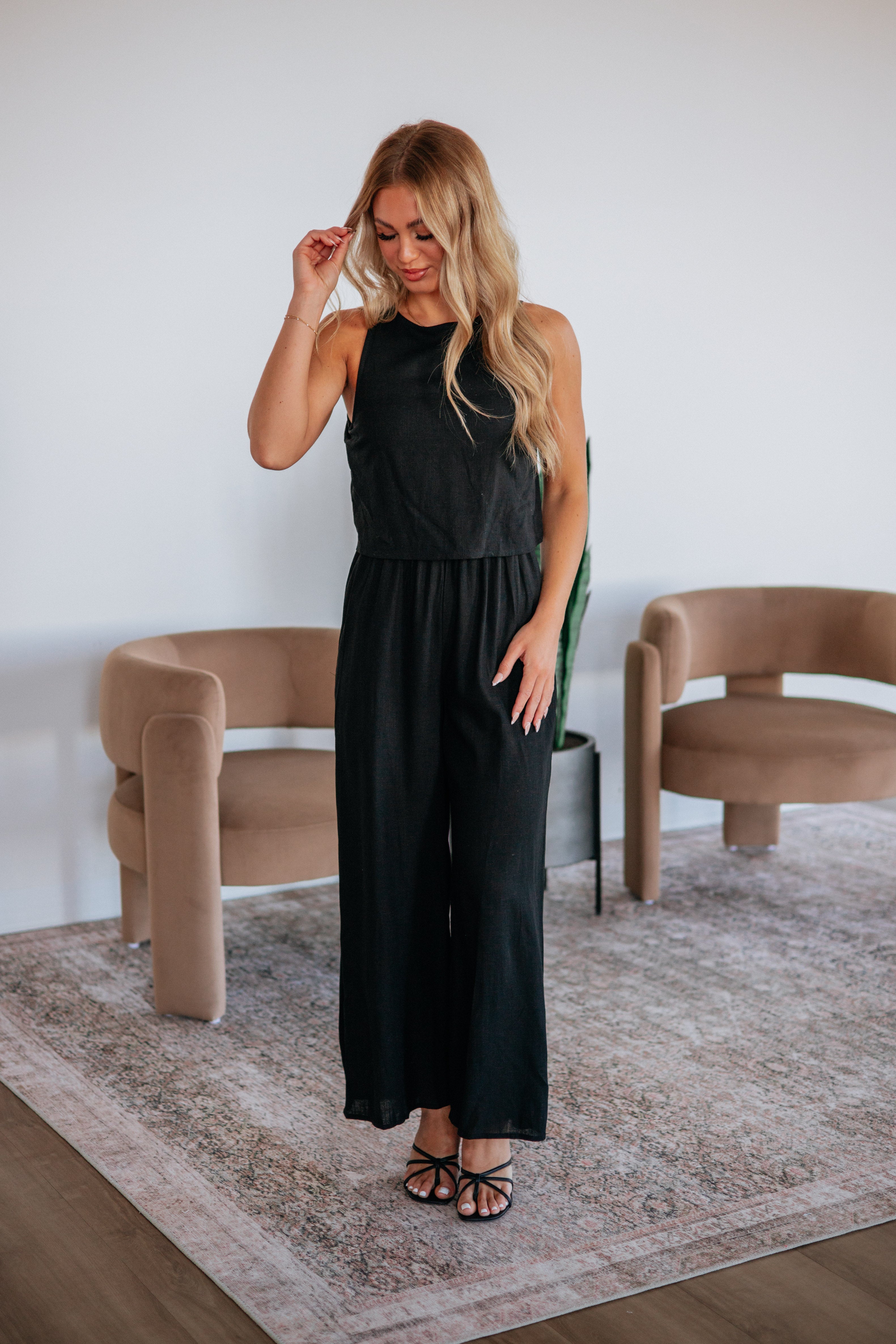 Candra Linen Jumpsuit