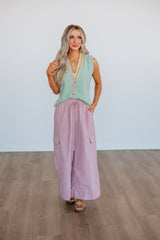 Dovie Cargo Pants - Dusty Mauve