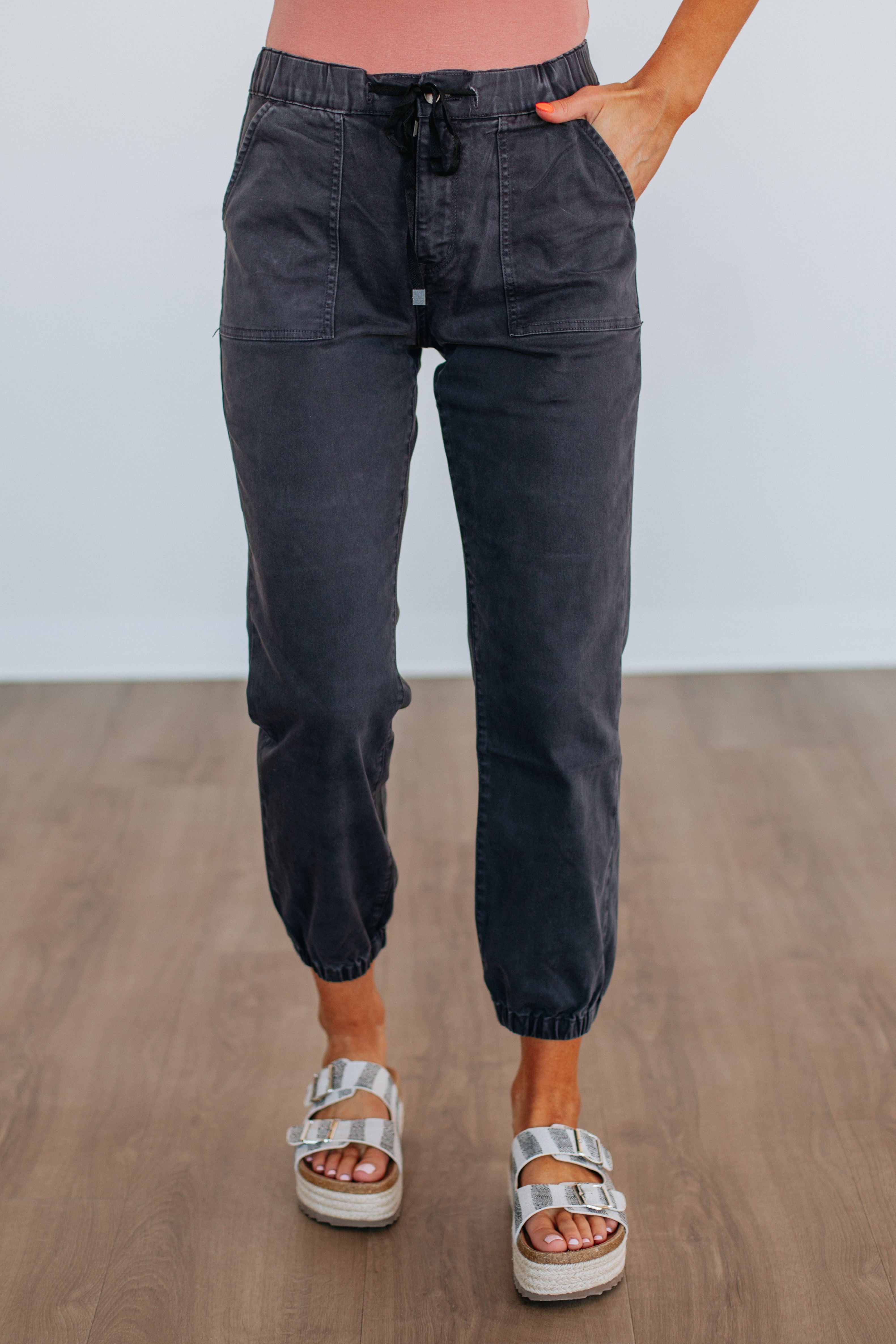 Drea Mica Joggers - Vintage Black
