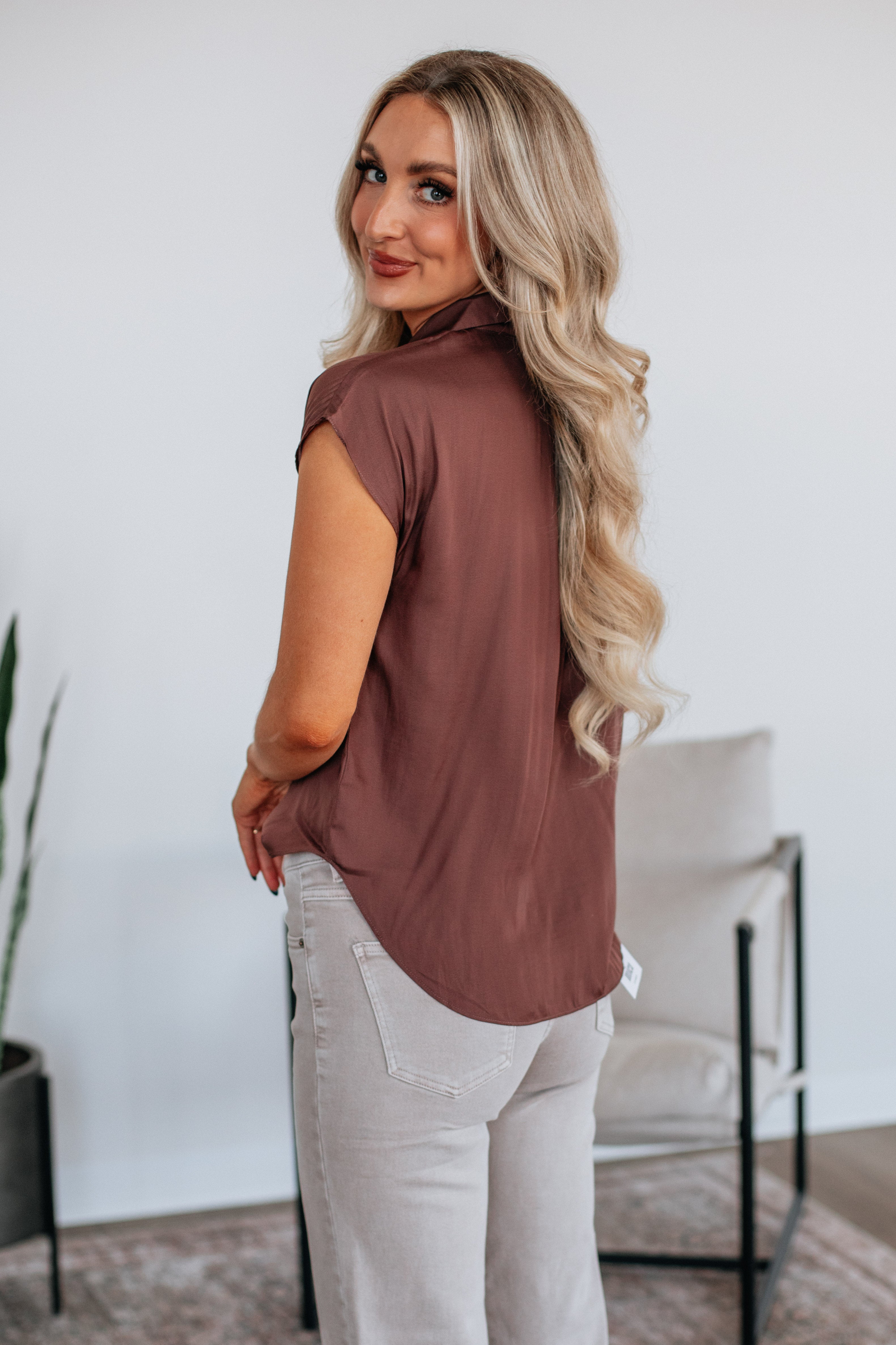 Kym Button Down Blouse