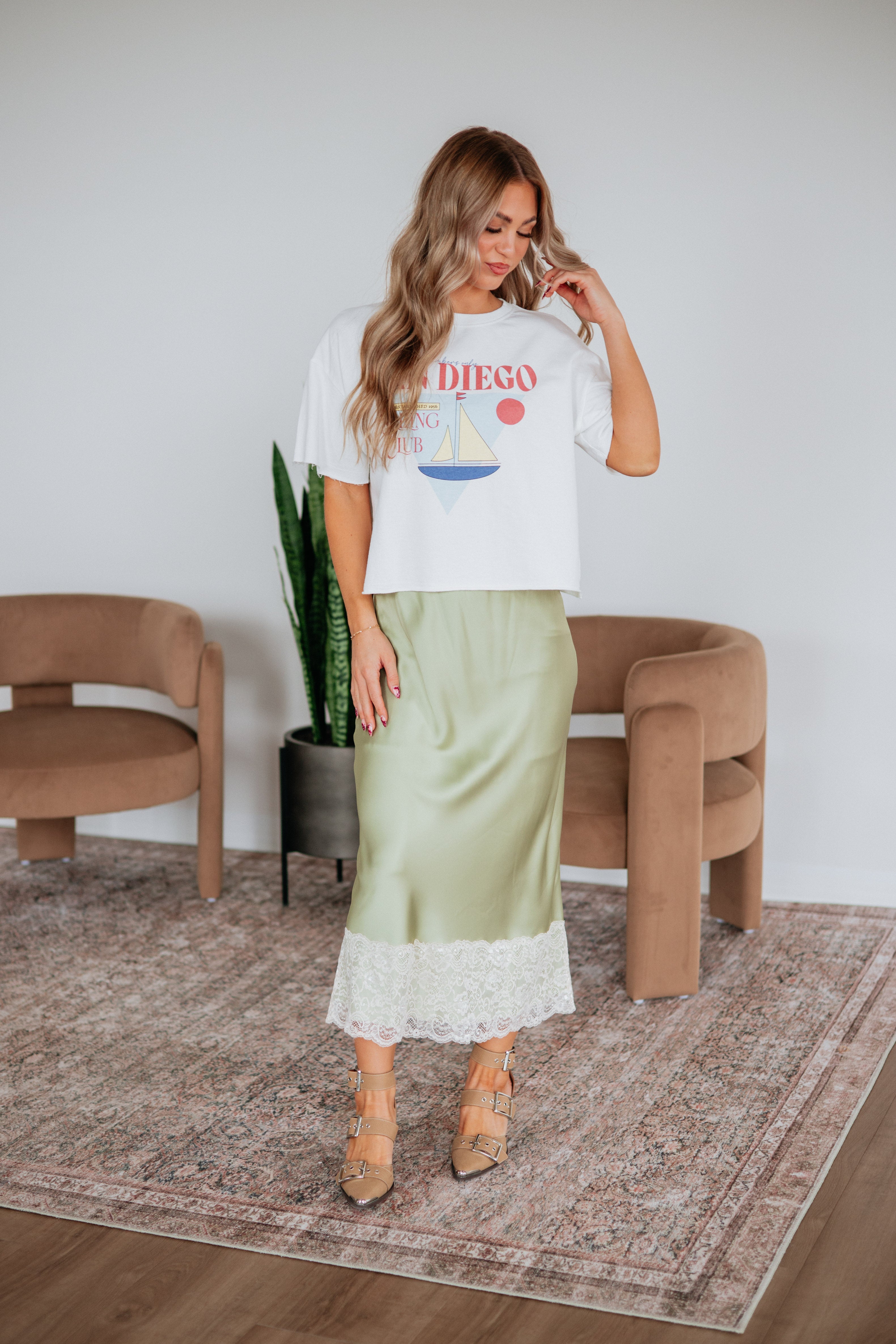 Jacqueline Satin Skirt