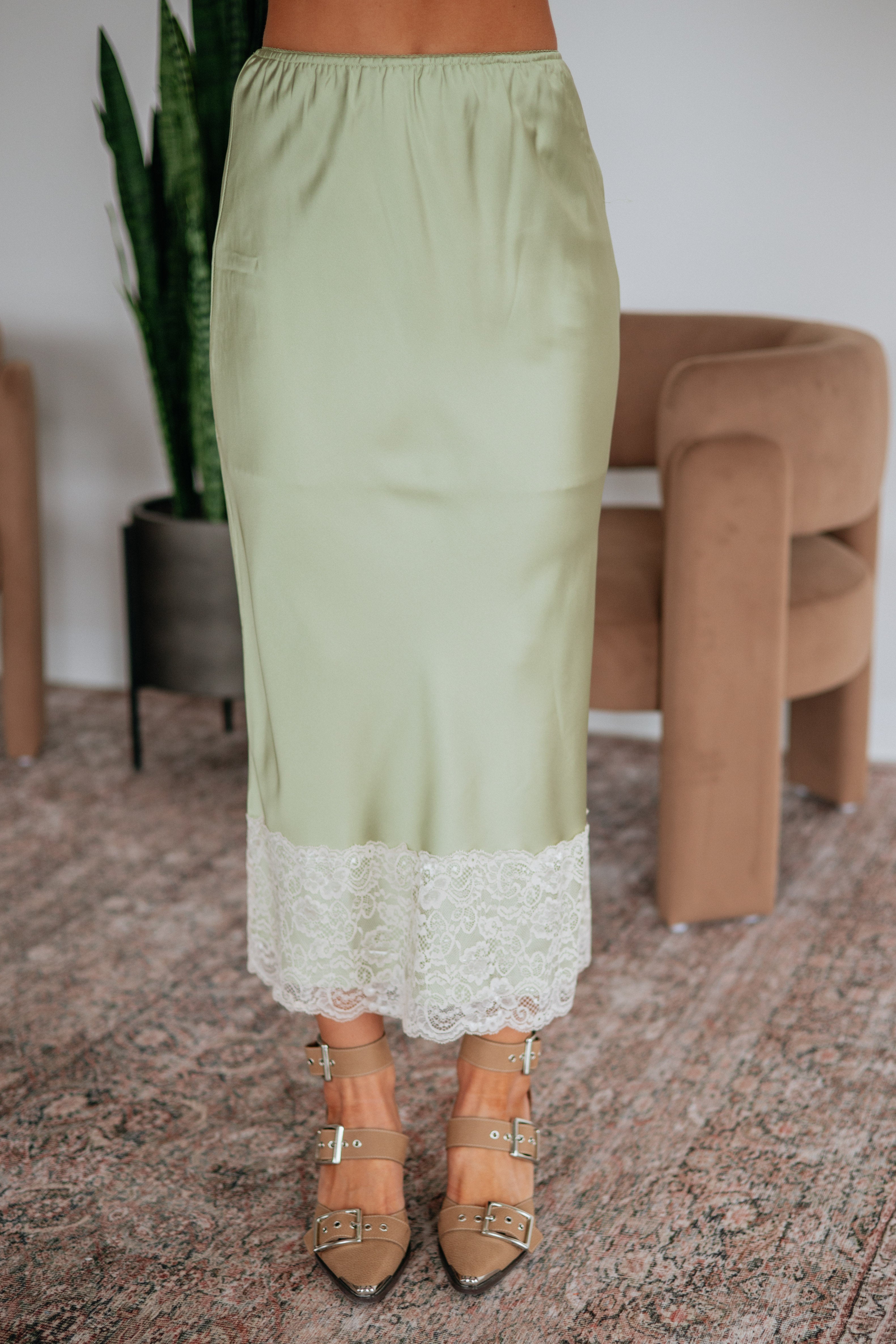 Jacqueline Satin Skirt