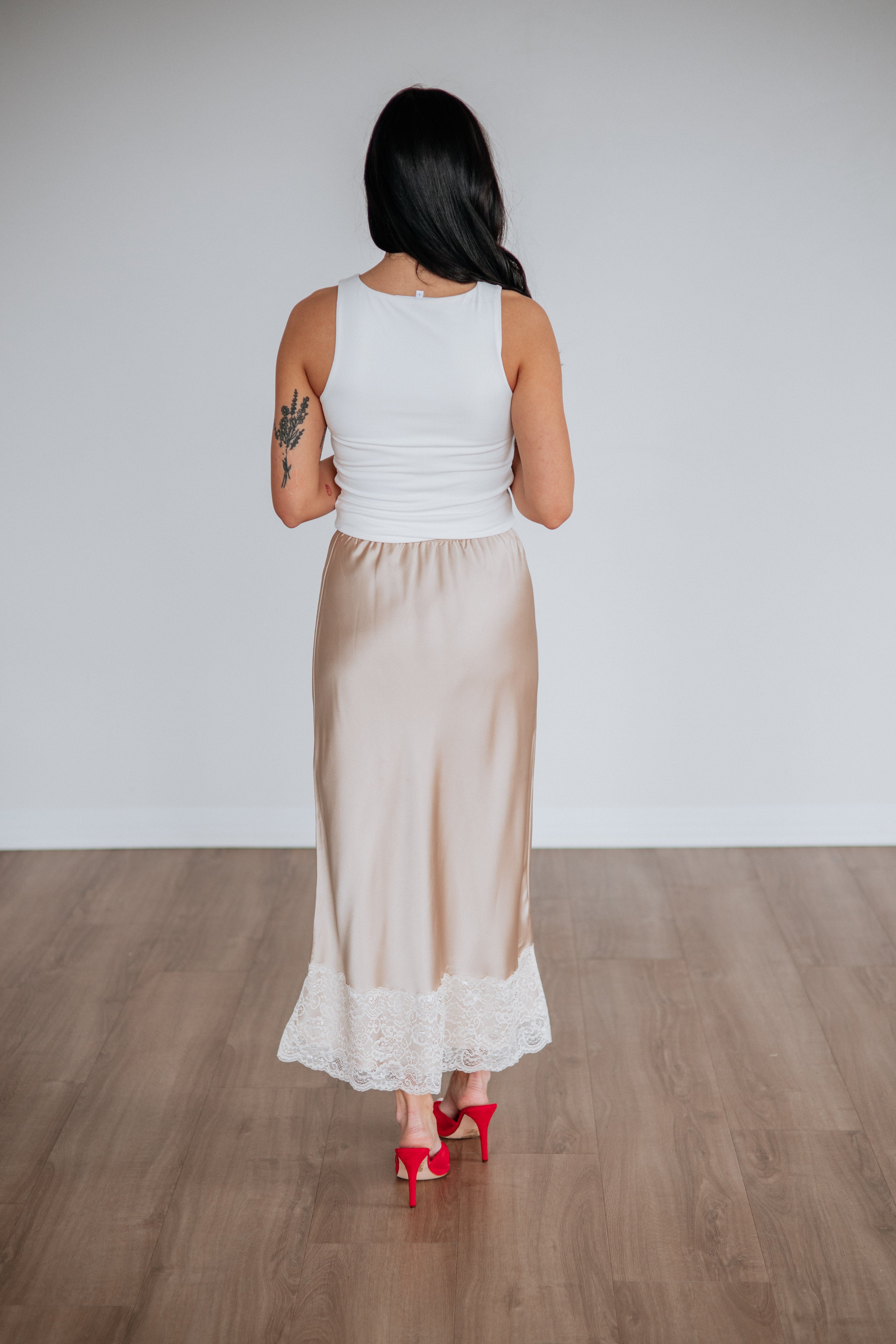 Jacqueline Satin Skirt