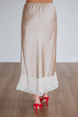 Jacqueline Satin Skirt