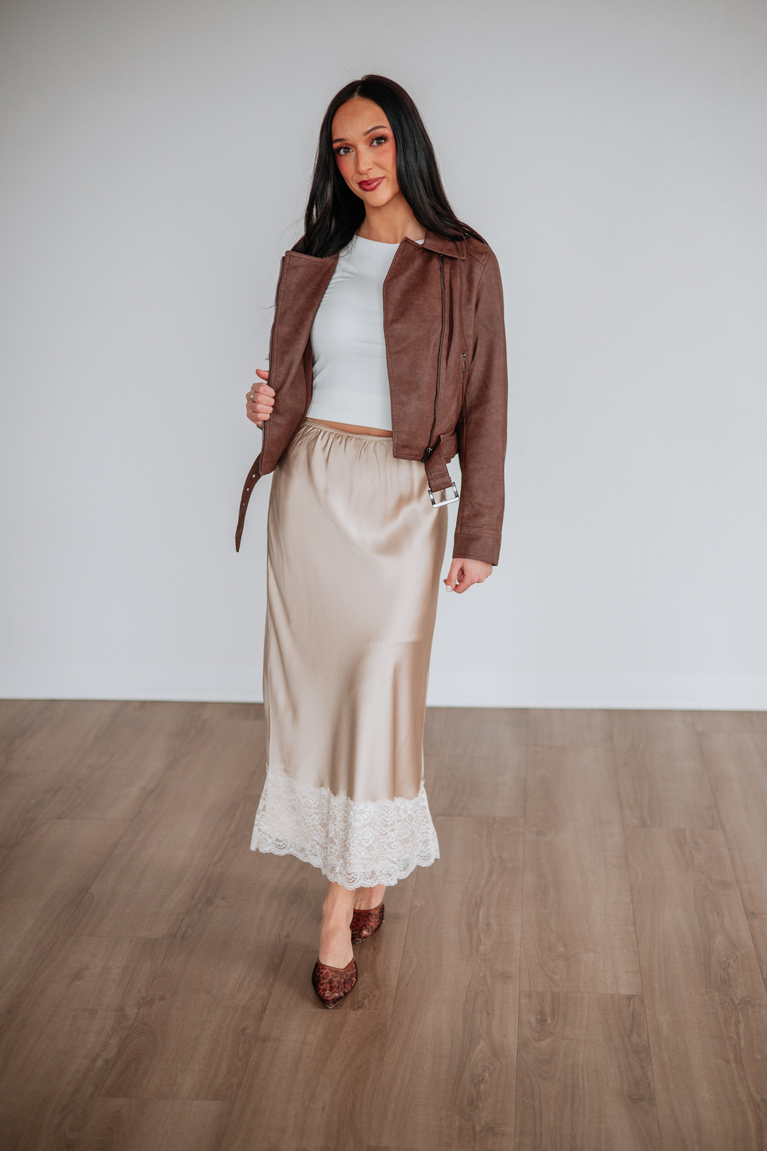 Jacqueline Satin Skirt