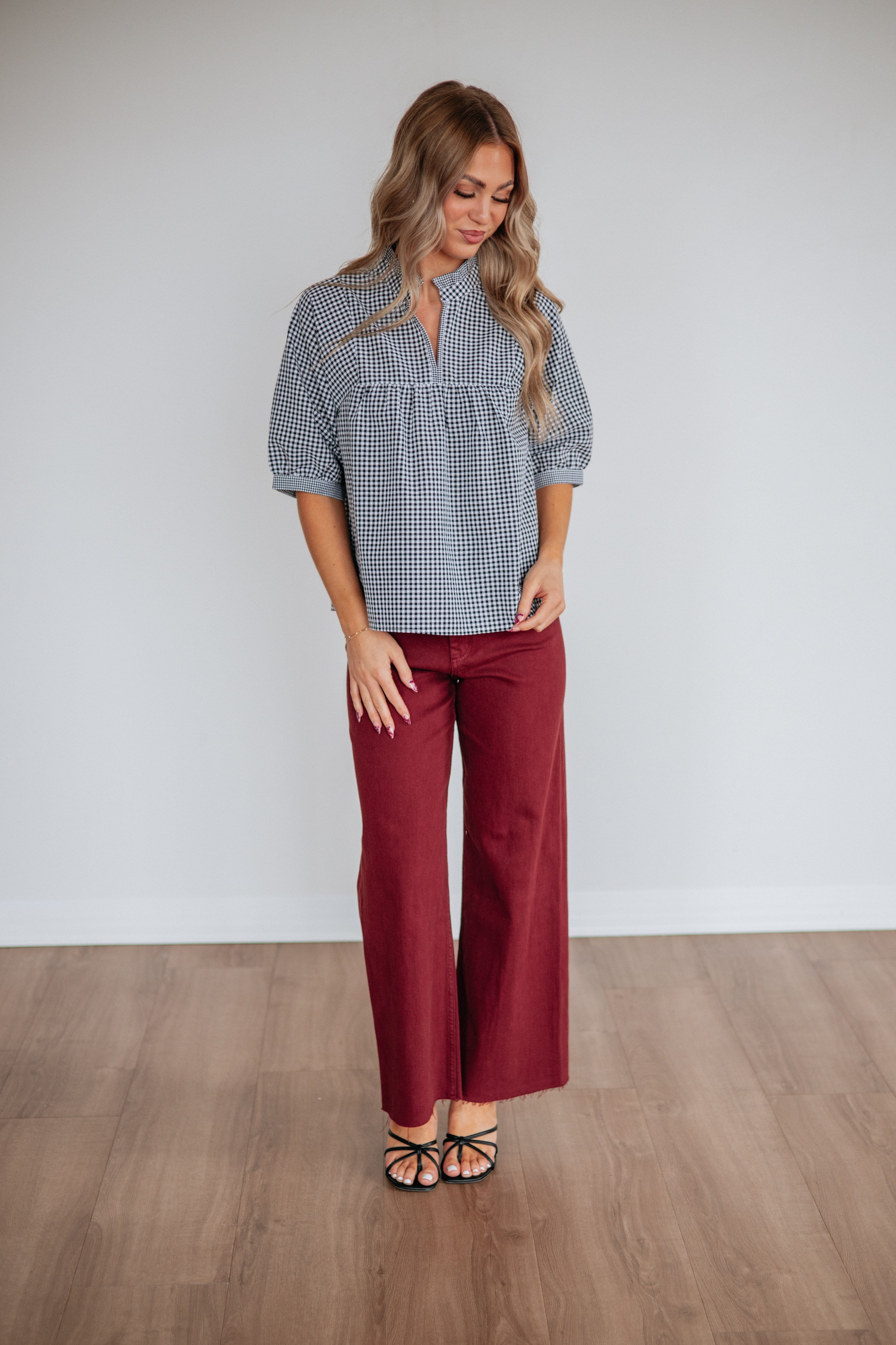 Jessalynn Gingham Top