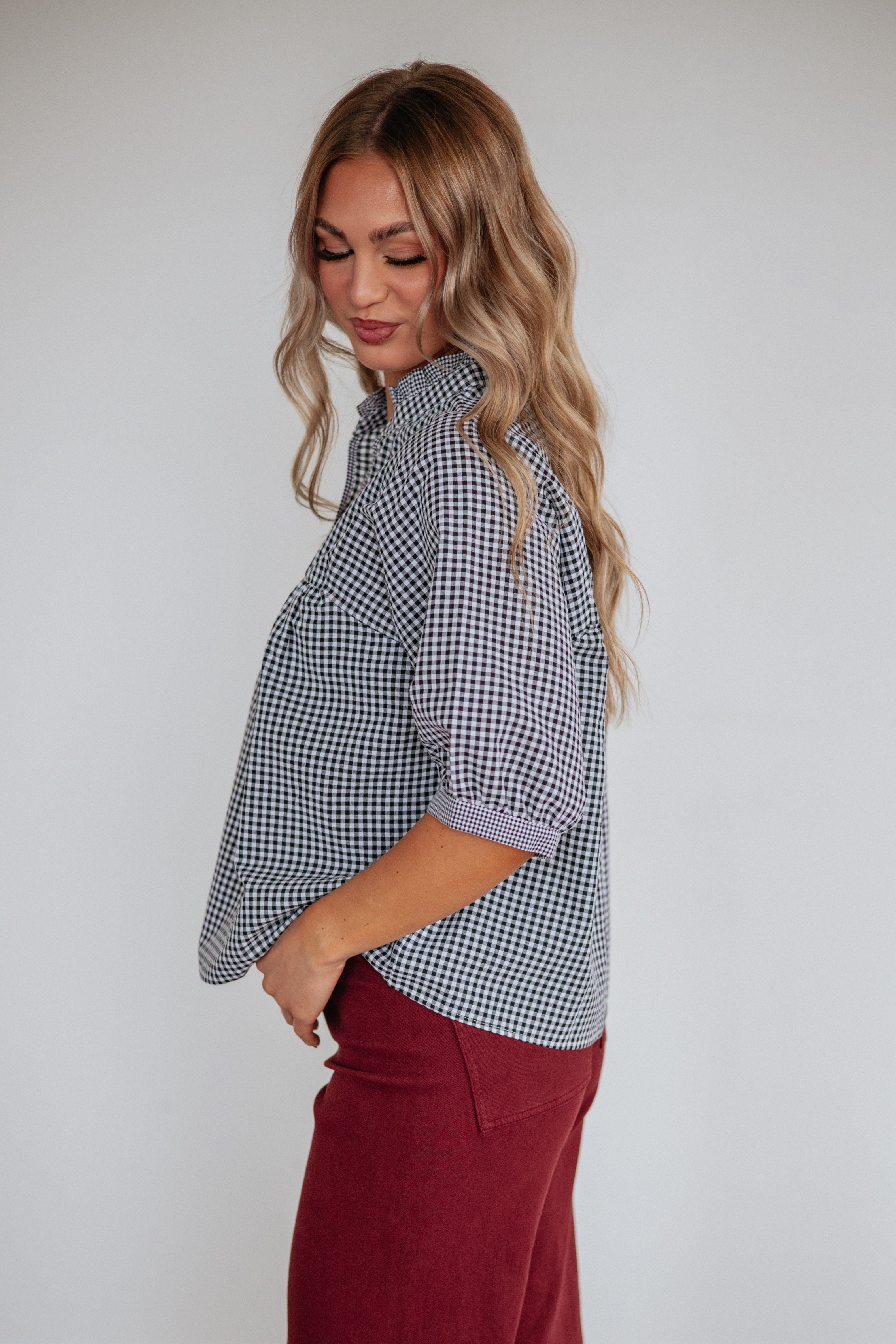 Jessalynn Gingham Top