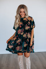 Verity Floral Velvet Dress