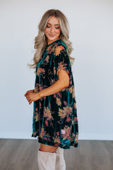 Verity Floral Velvet Dress