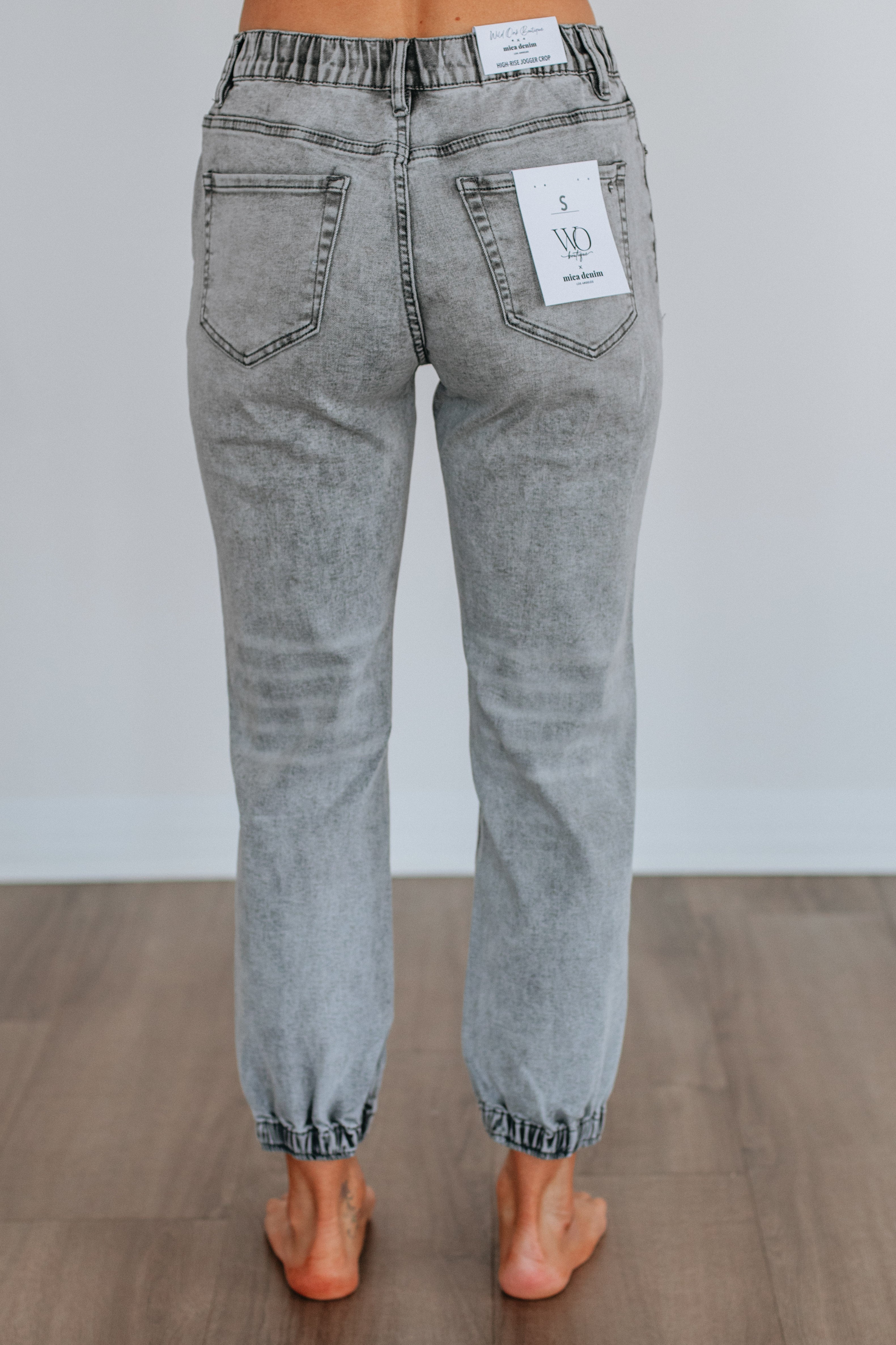 Francie Mica Denim Joggers