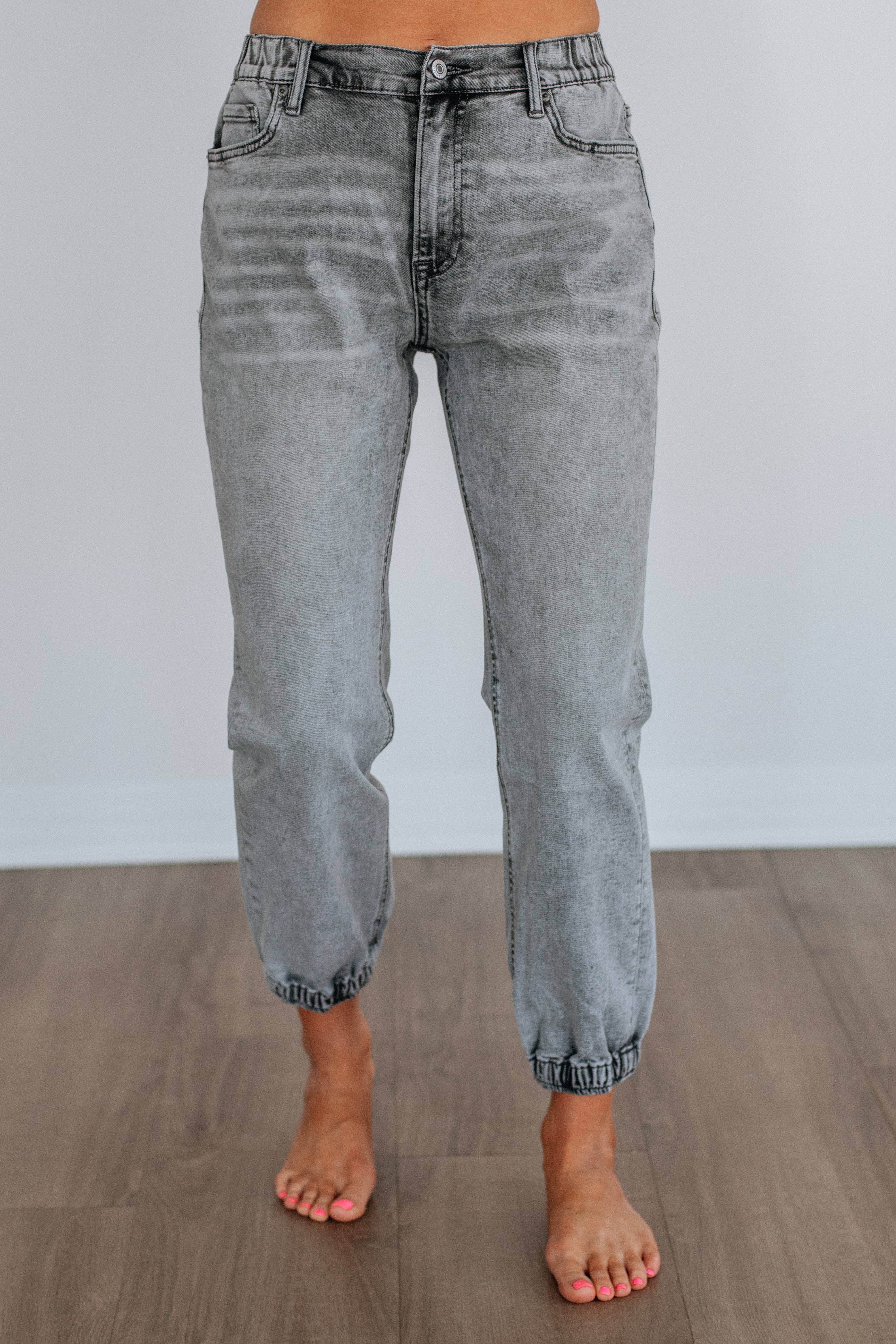 Francie Mica Denim Joggers