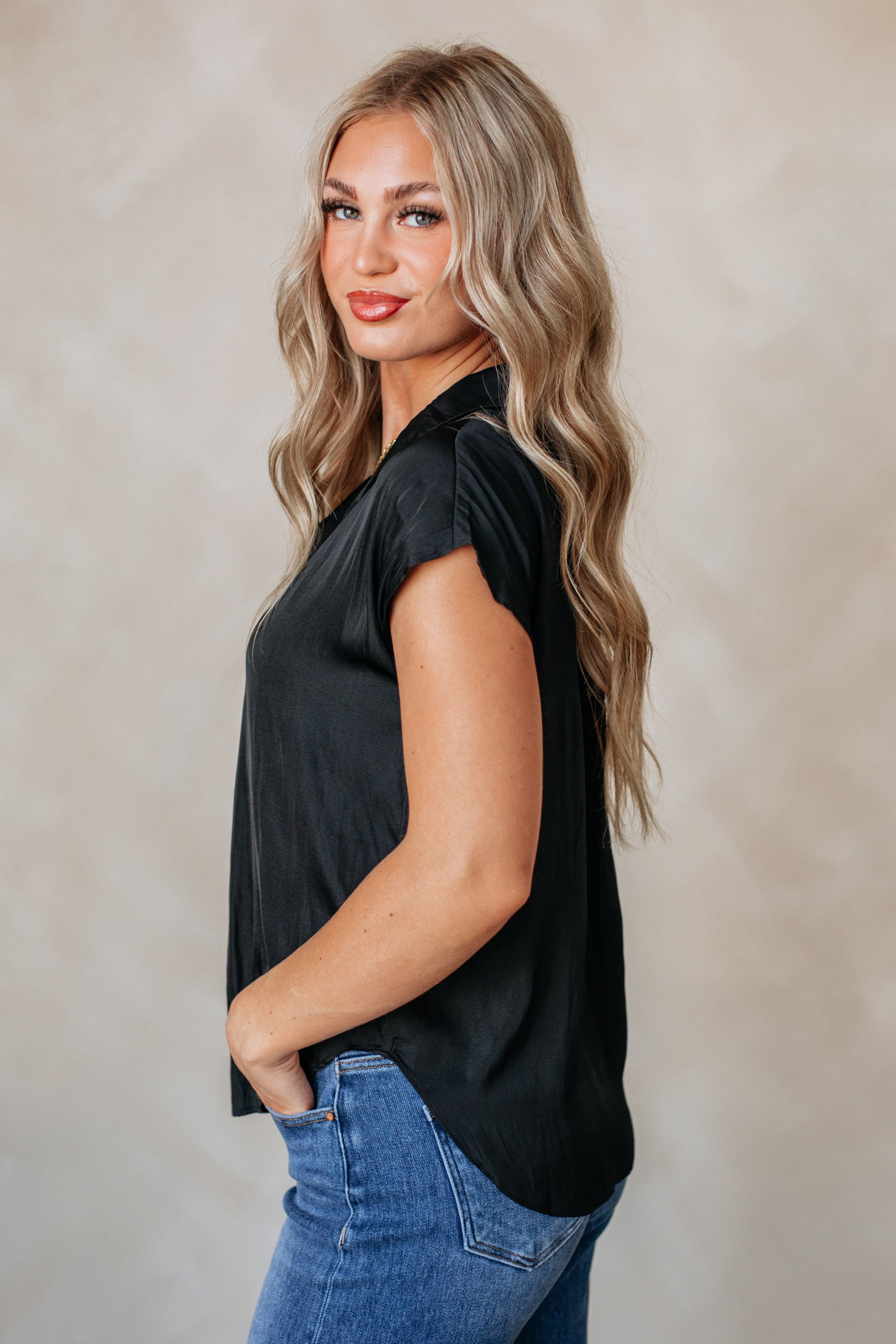 Kym Button Down Blouse