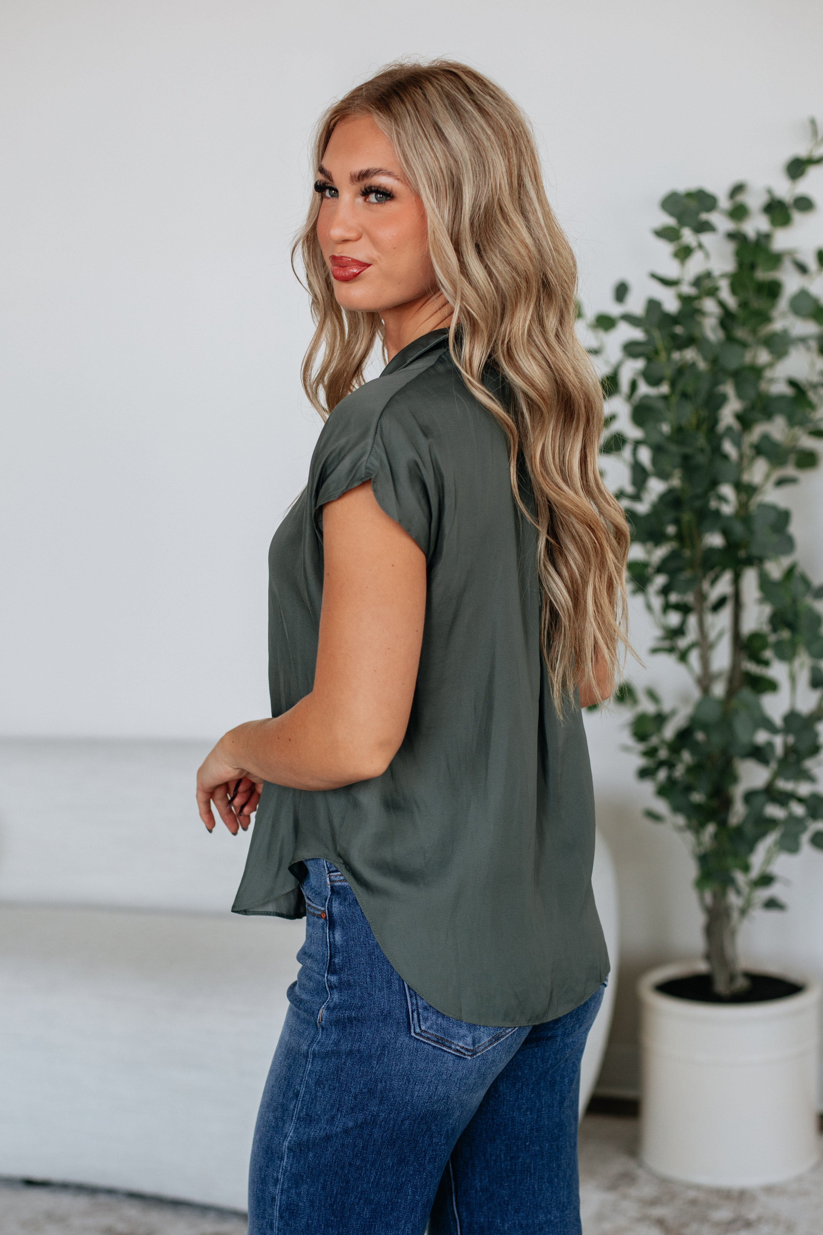Kym Button Down Blouse