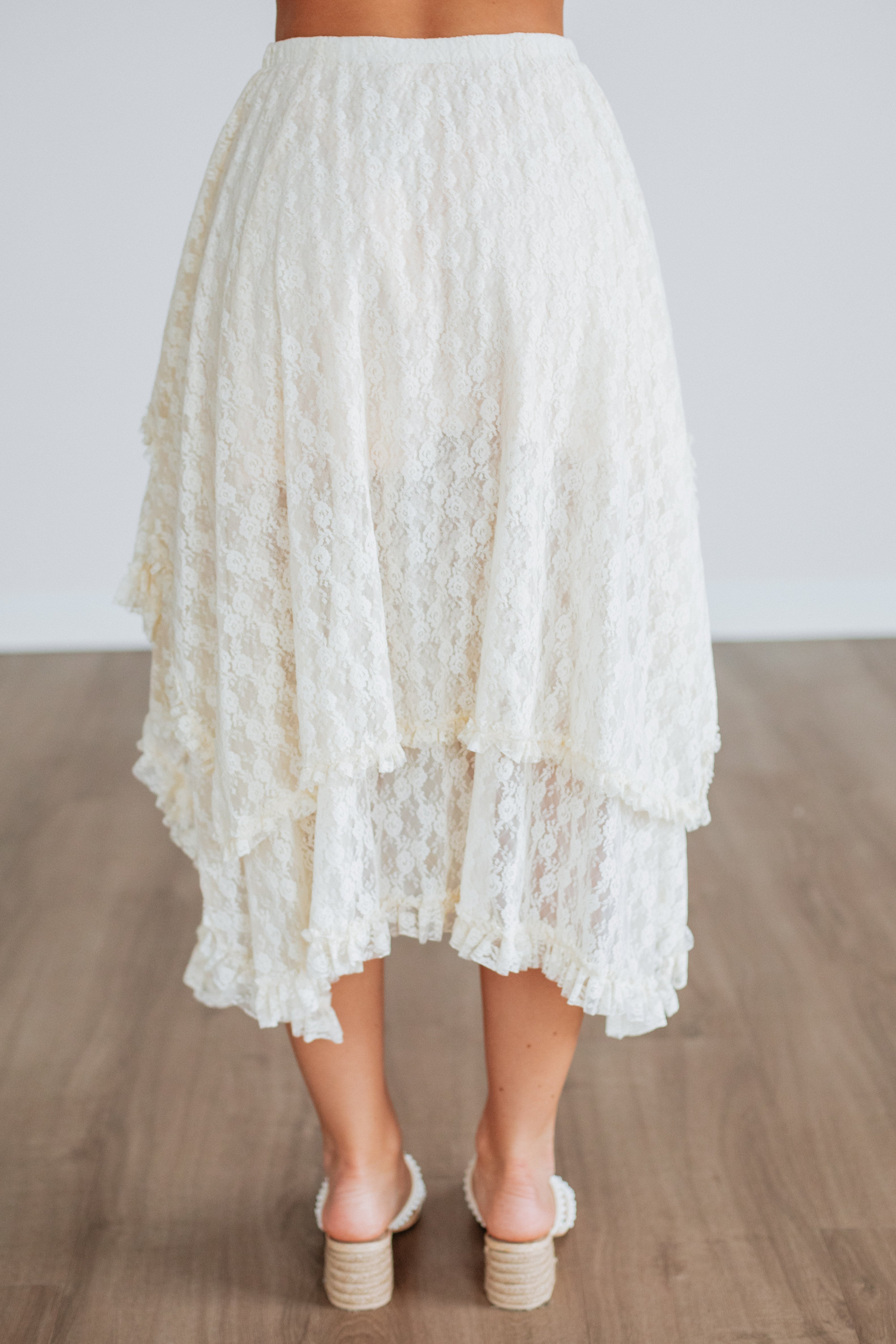 Giselle Lace Midi Skirt