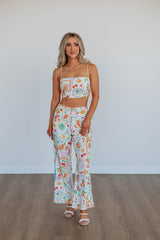 Garden Groove Two-Piece Linen Set