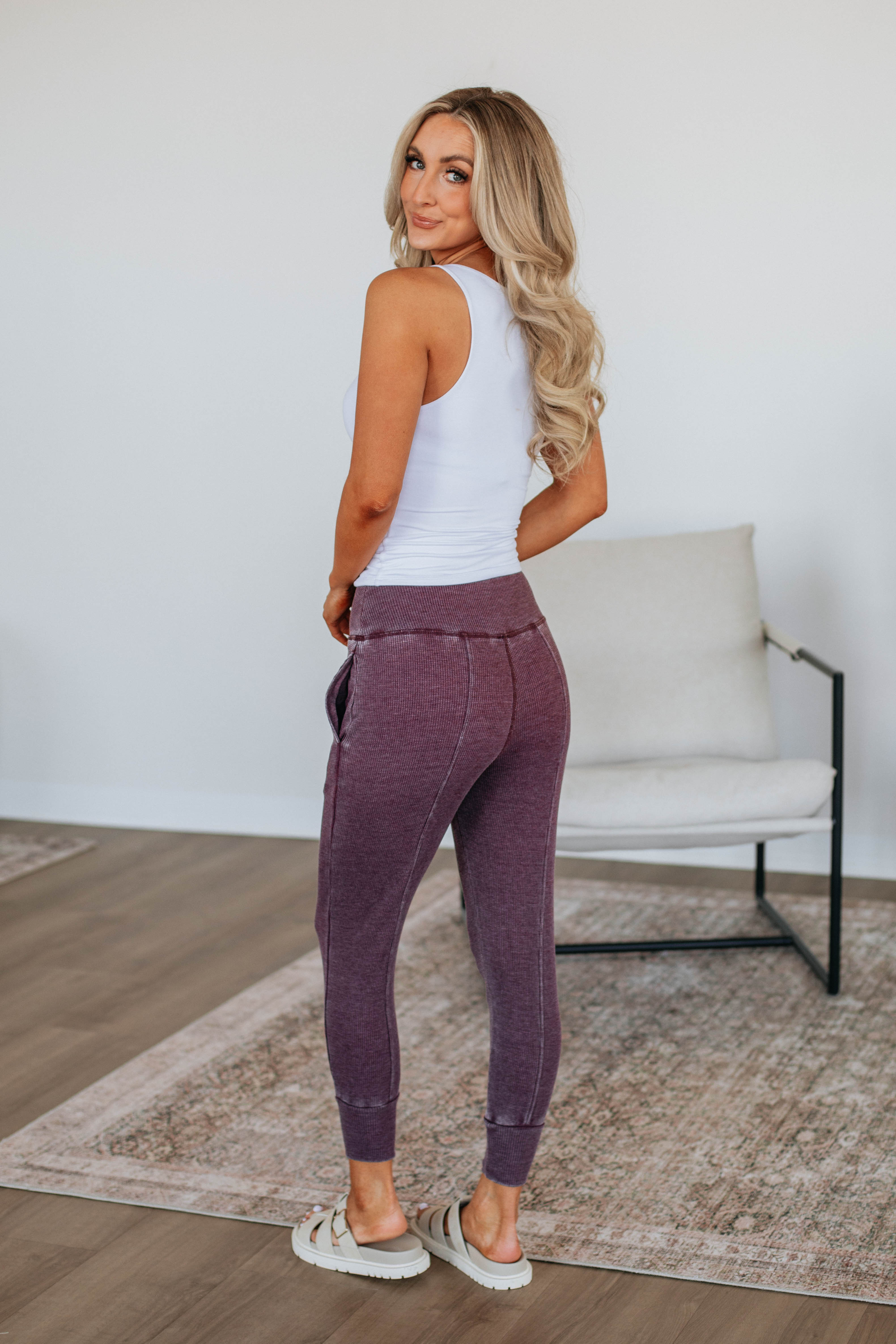 Go The Distance Joggers - Plum