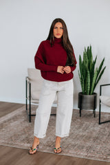 Gretchen Dolman Sweater - Mulberry