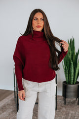 Gretchen Dolman Sweater - Mulberry