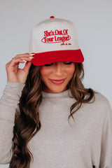 She's Out of Your League Trucker Hat