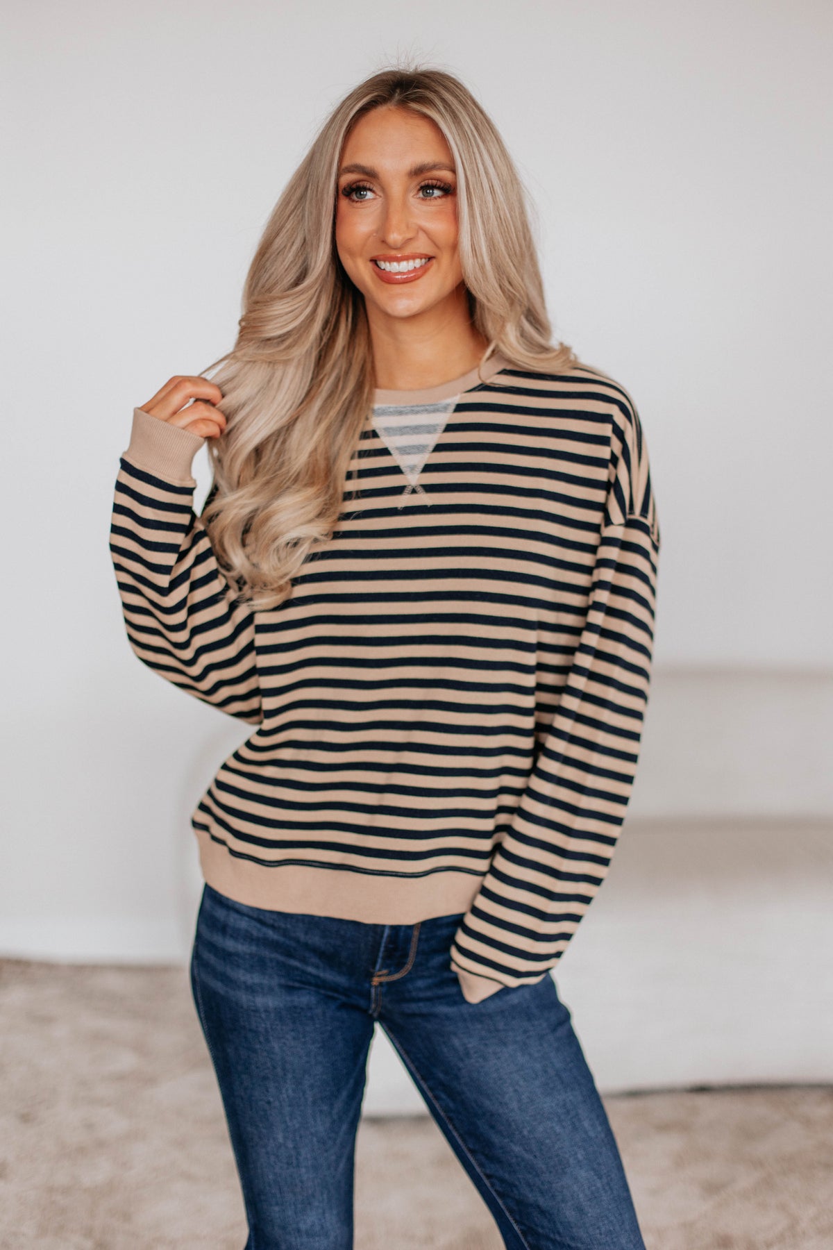 Larson Striped Pullover