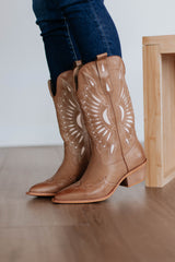 Someone Else's Problem Cowgirl Boots - Tan