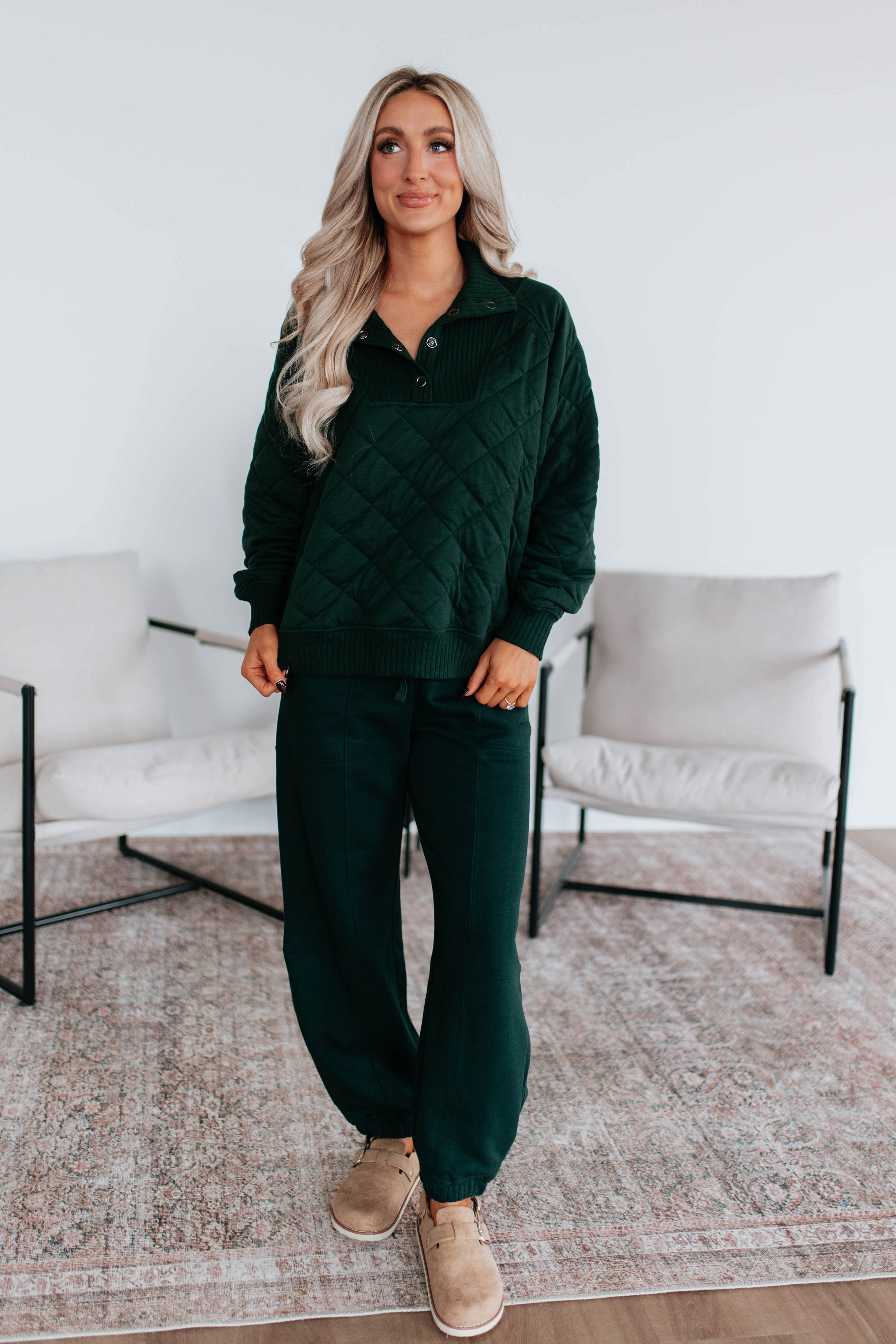 Senara Quilted Pullover