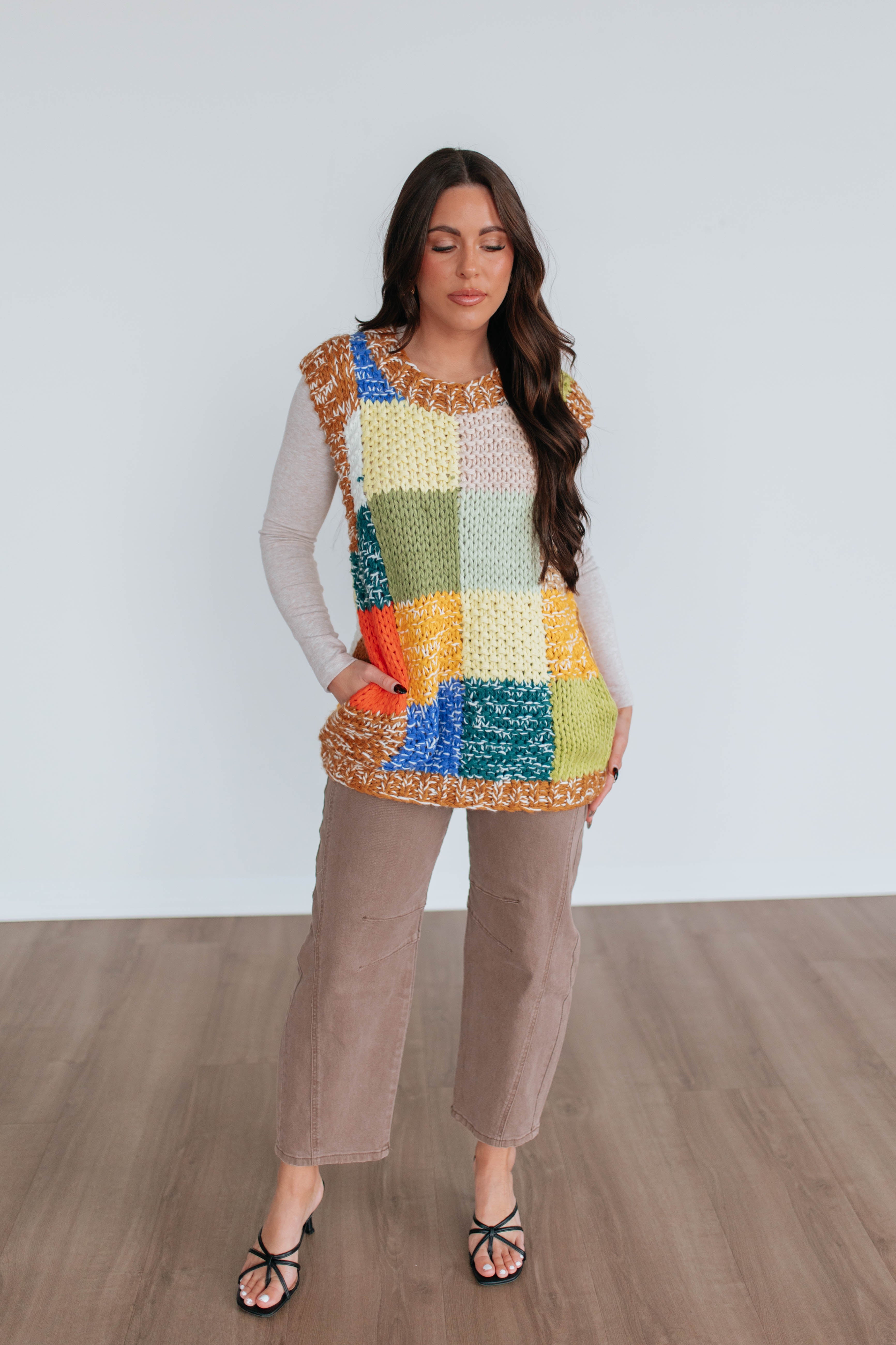 Daphnie Patchwork Vest