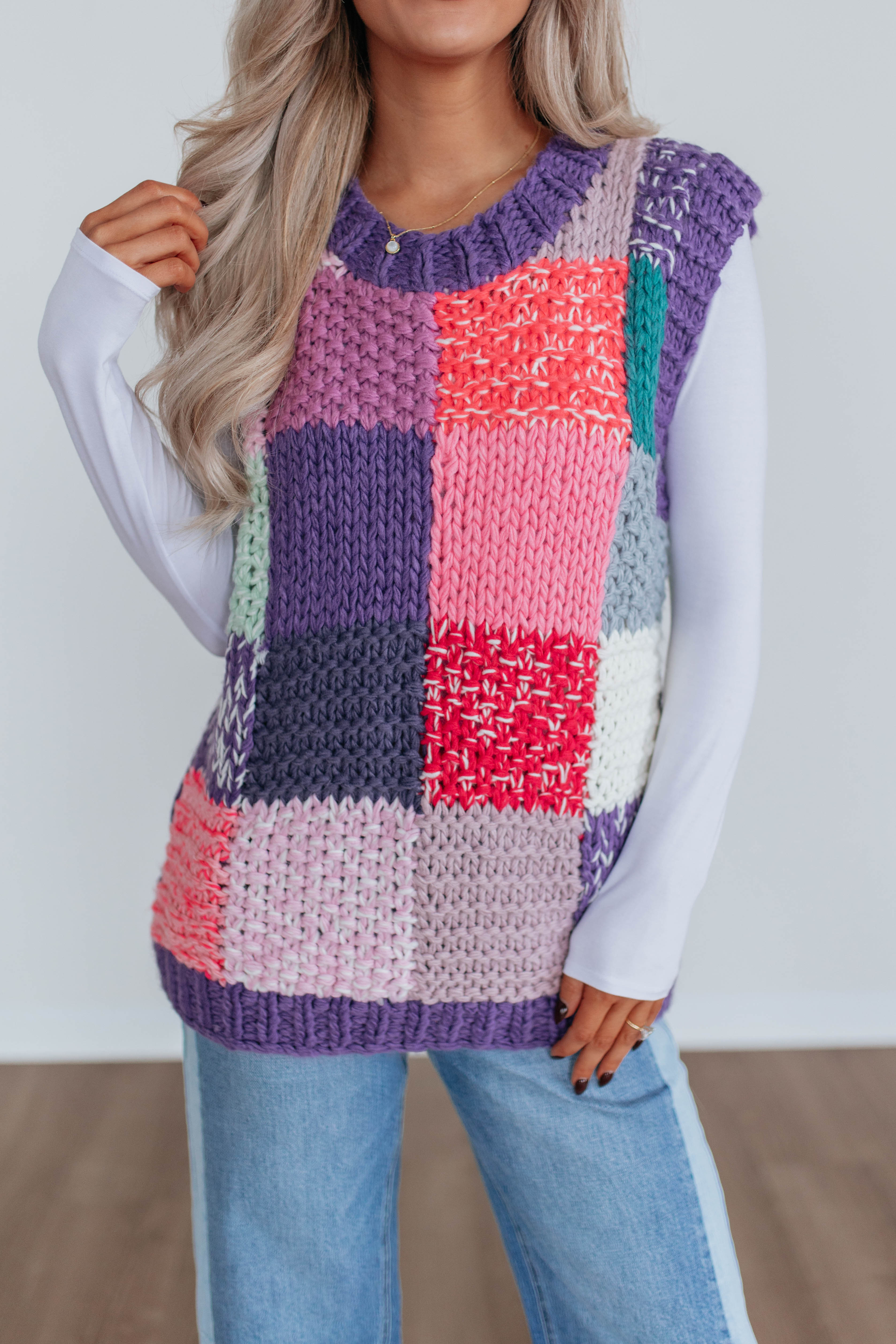 Daphnie Patchwork Vest