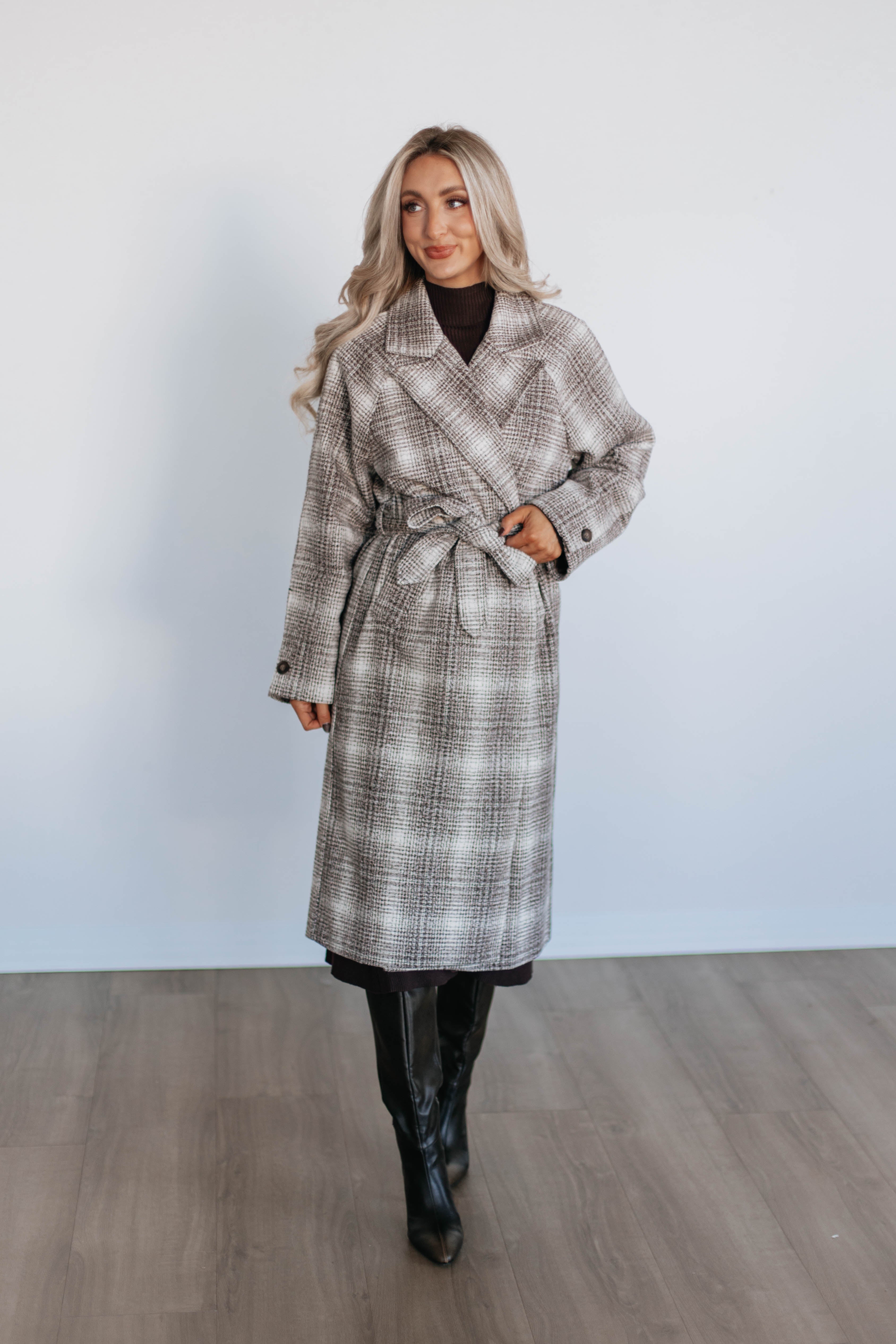 Holloway Plaid Coat