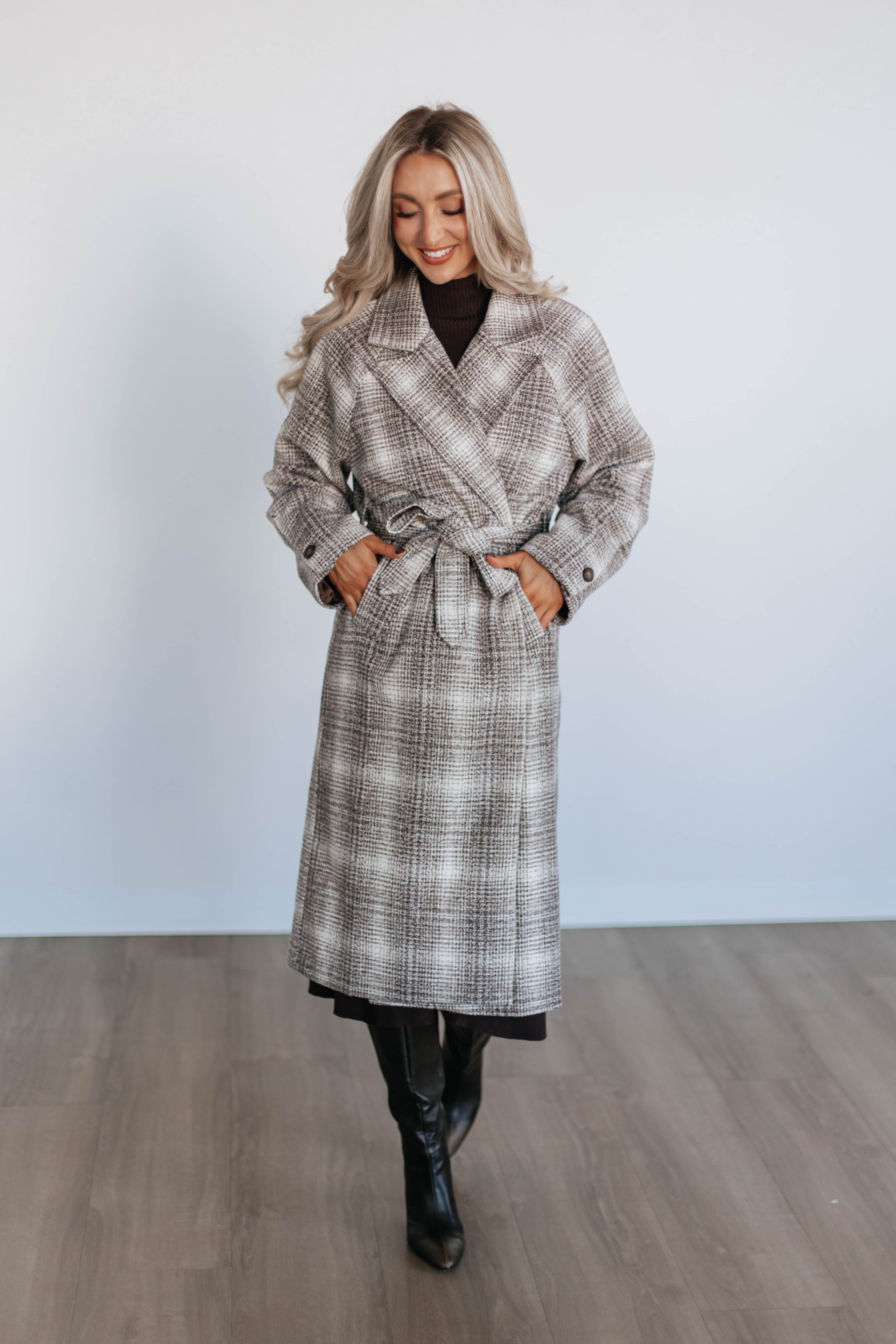 Holloway Plaid Coat