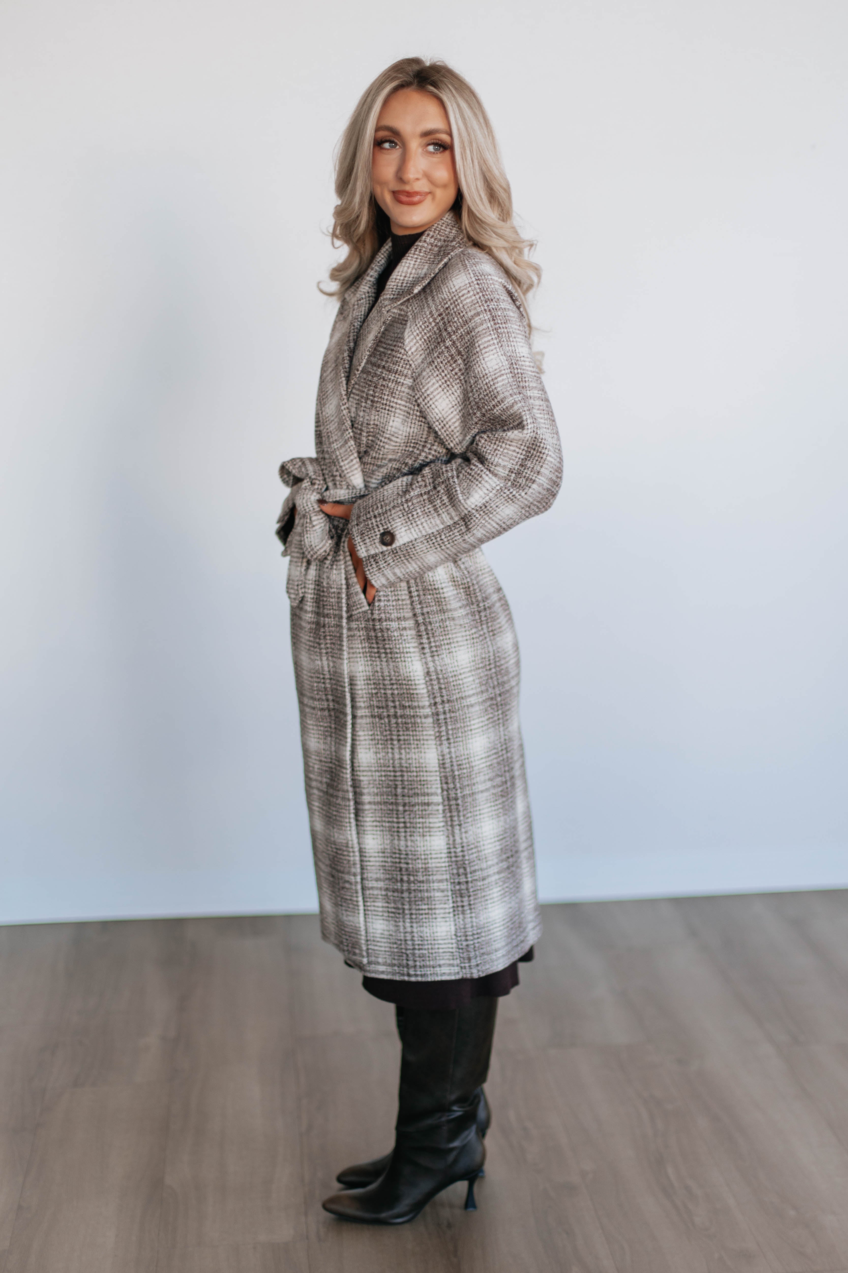 Holloway Plaid Coat