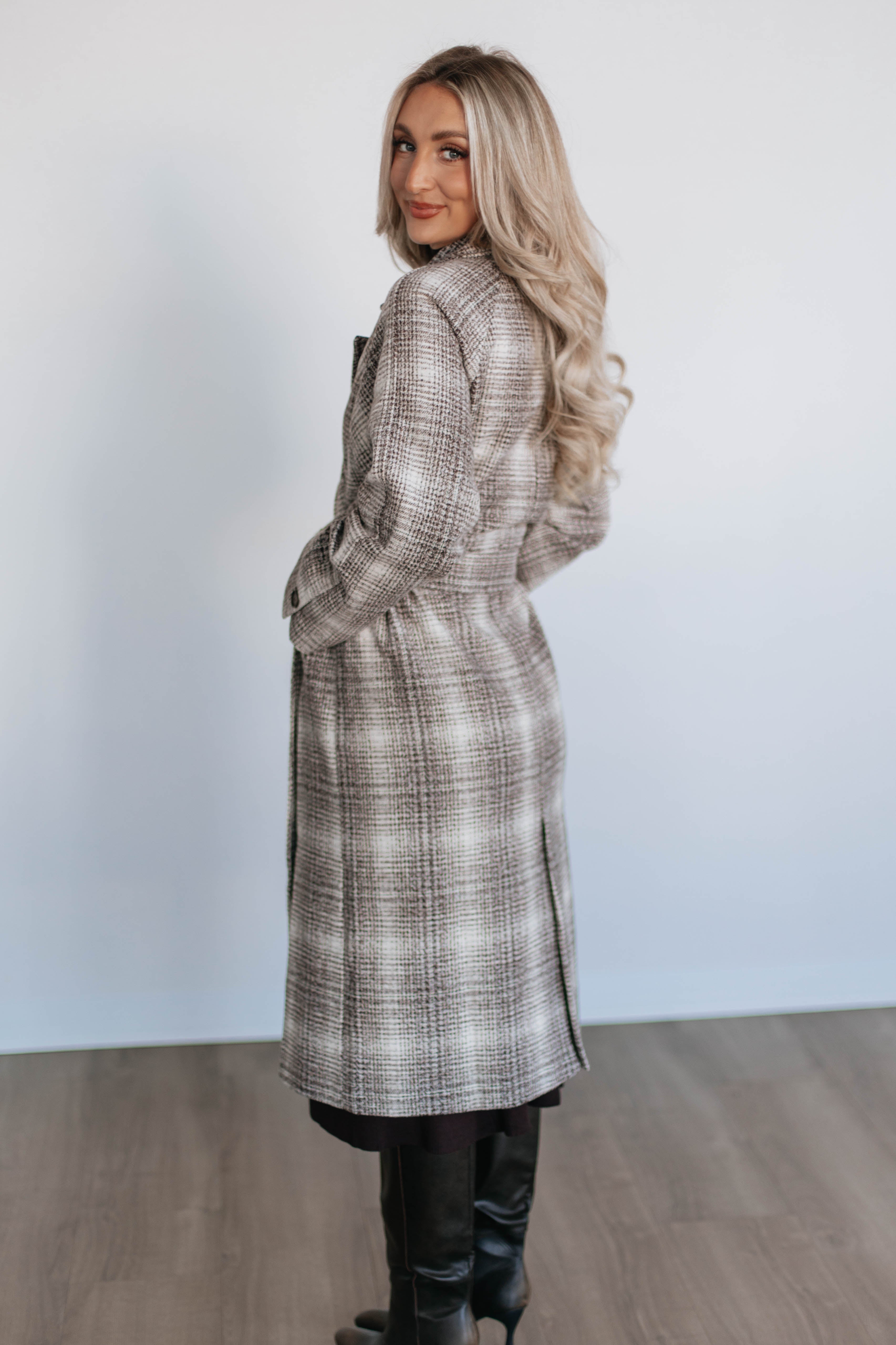 Holloway Plaid Coat