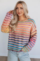 Hilarie Striped Sweater