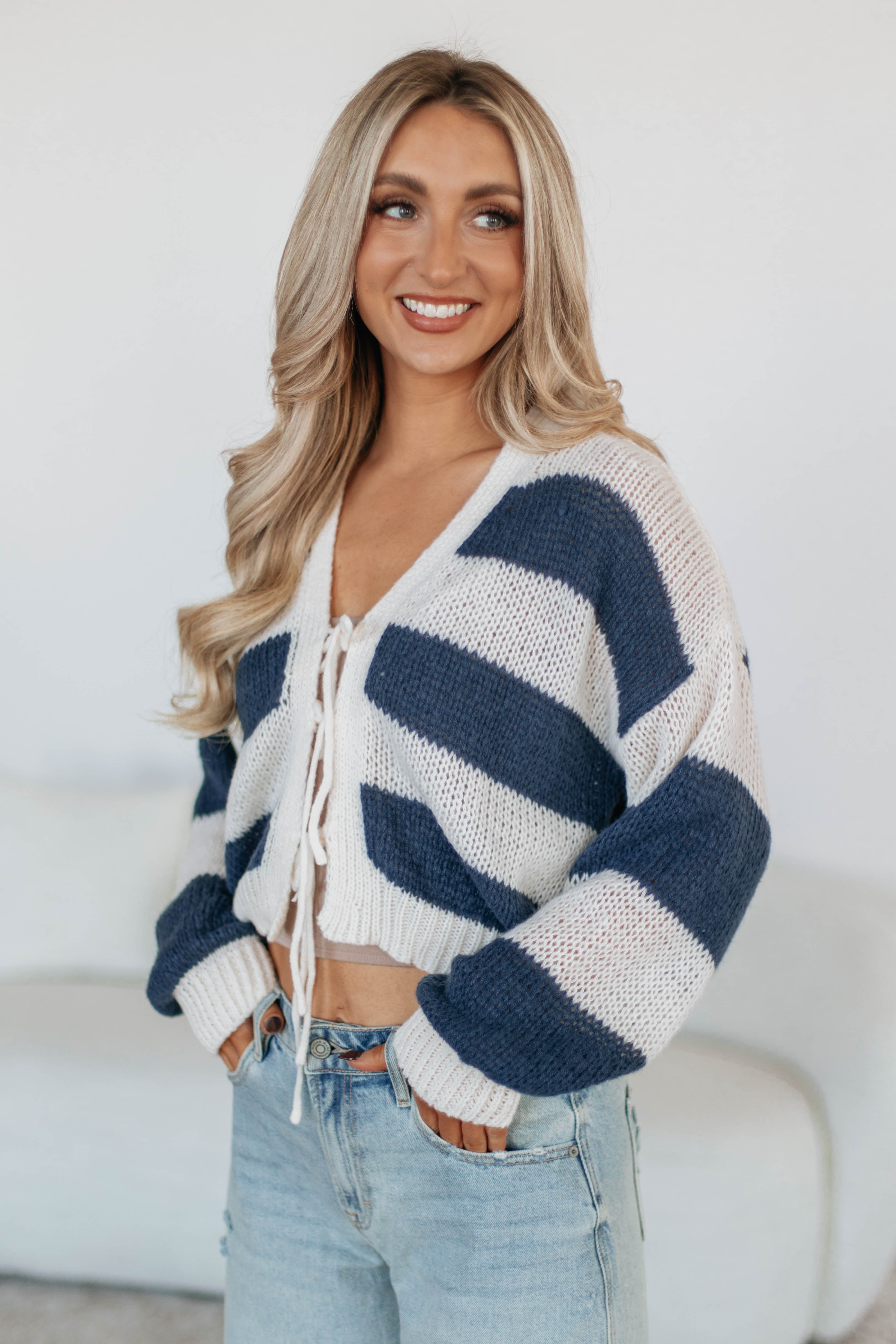 Elly Striped Cardigan