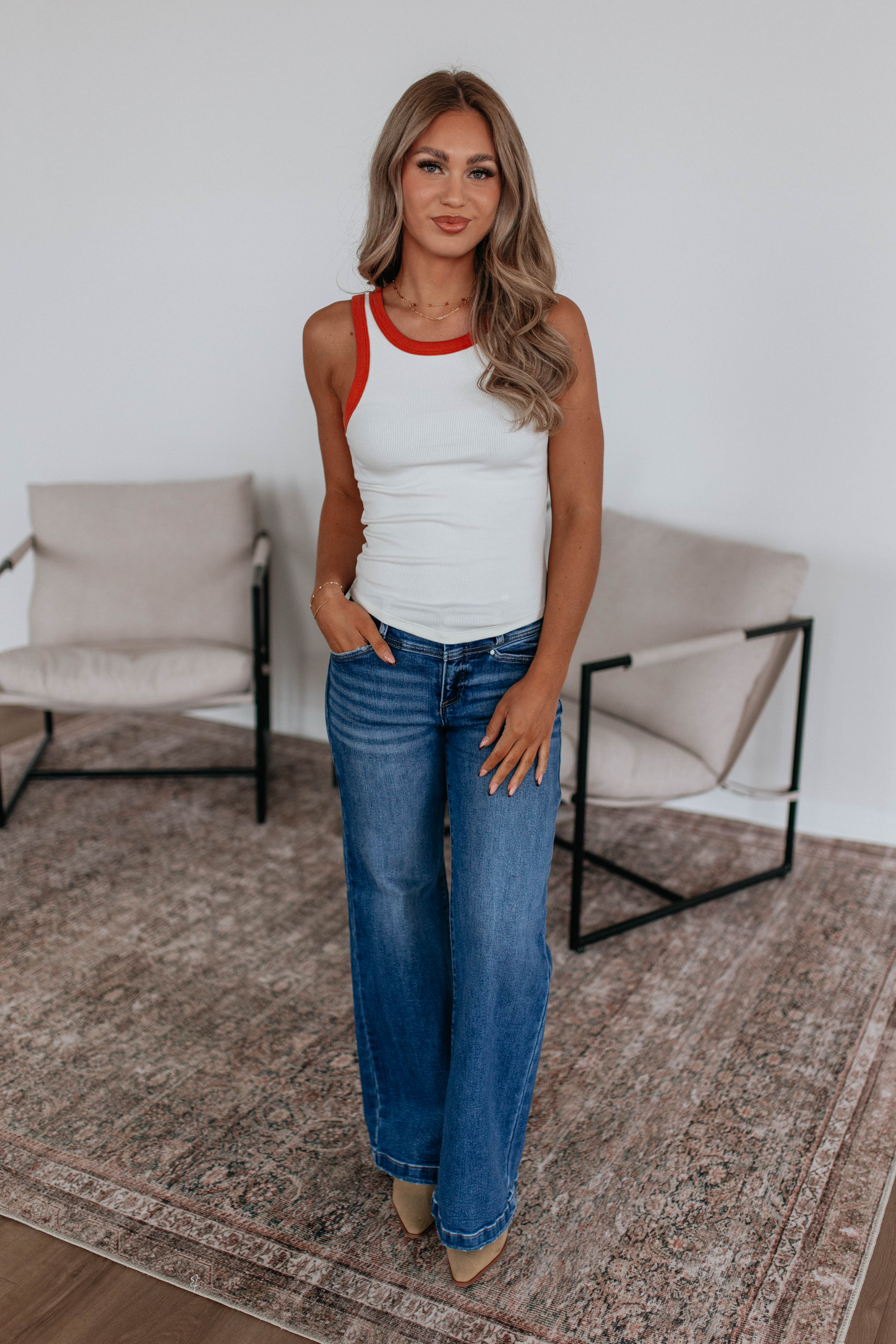 Cari Ribbed Tank