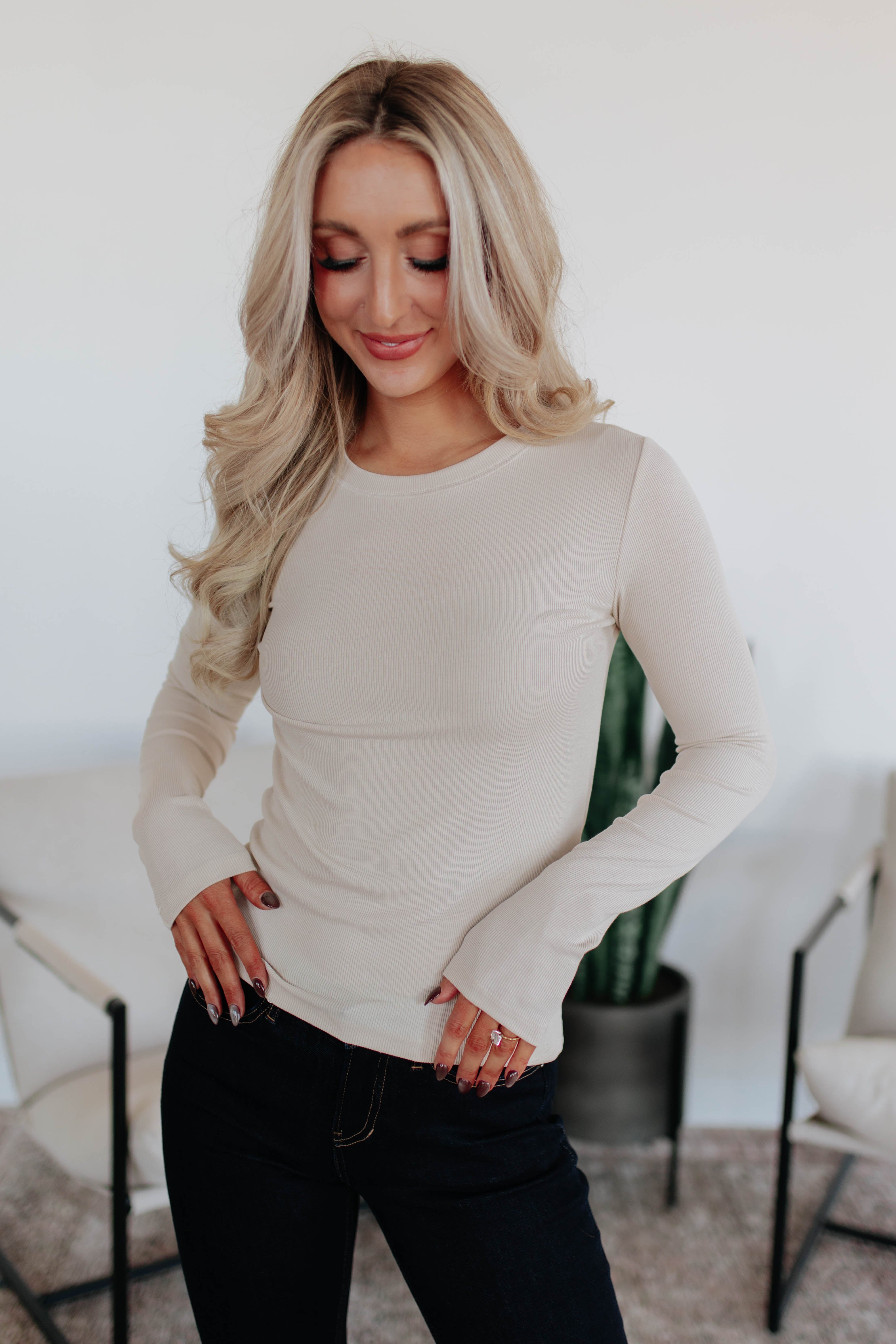 Hanna Ribbed Top