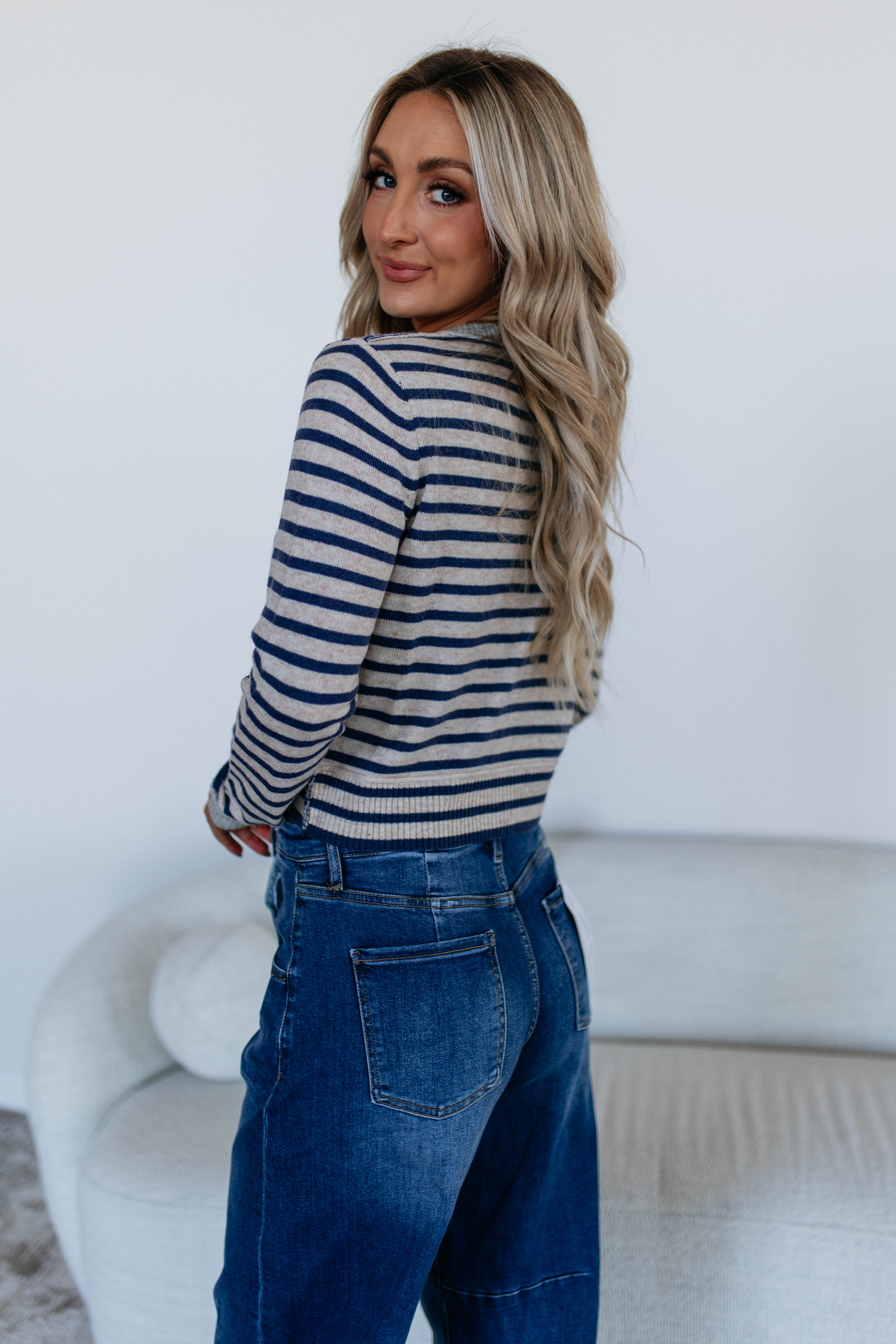 Macie Striped Cardigan