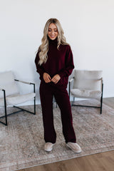 Kirsten Lounge Pants - Dark Cherry