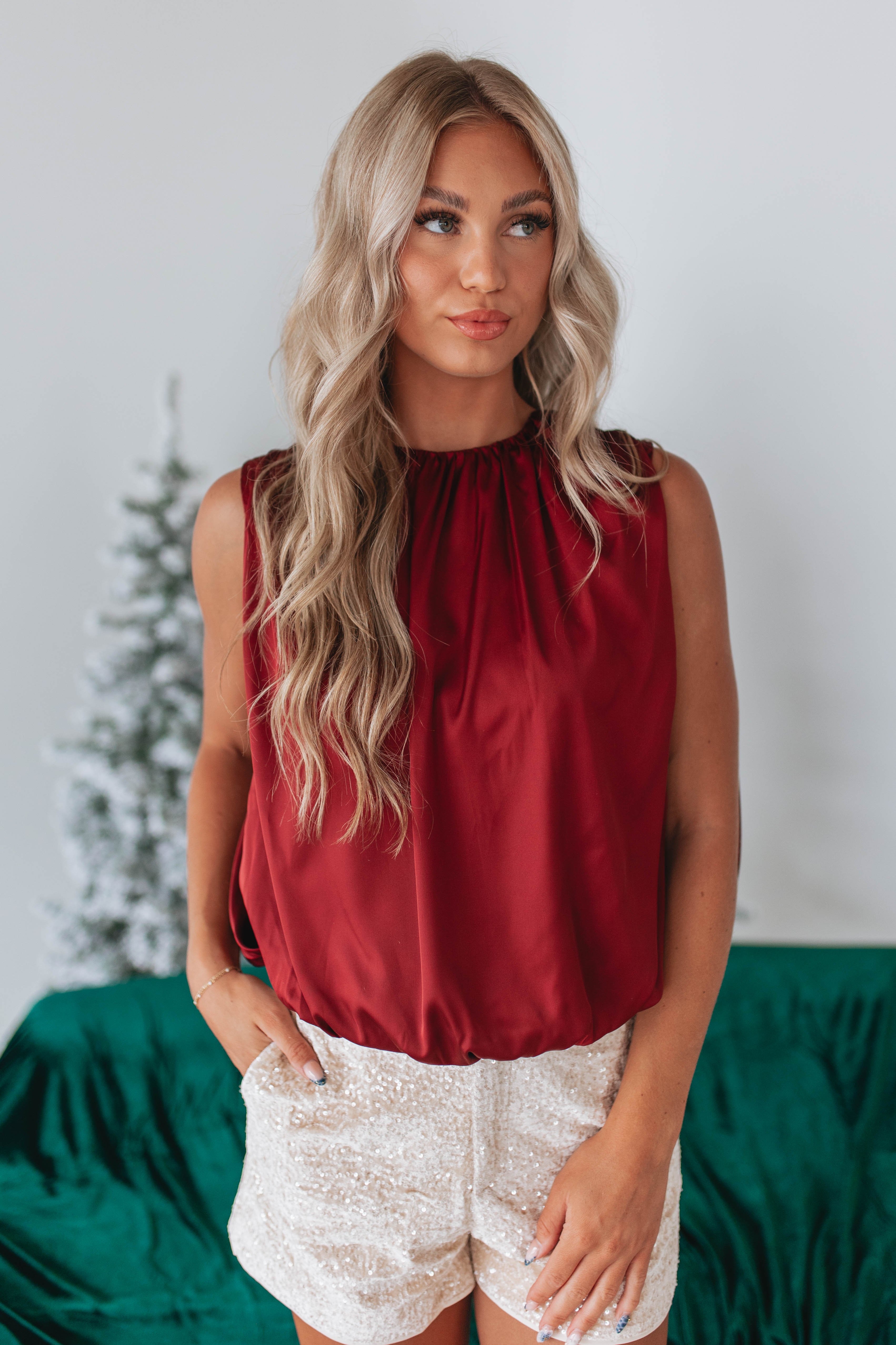 Melina Satin Top