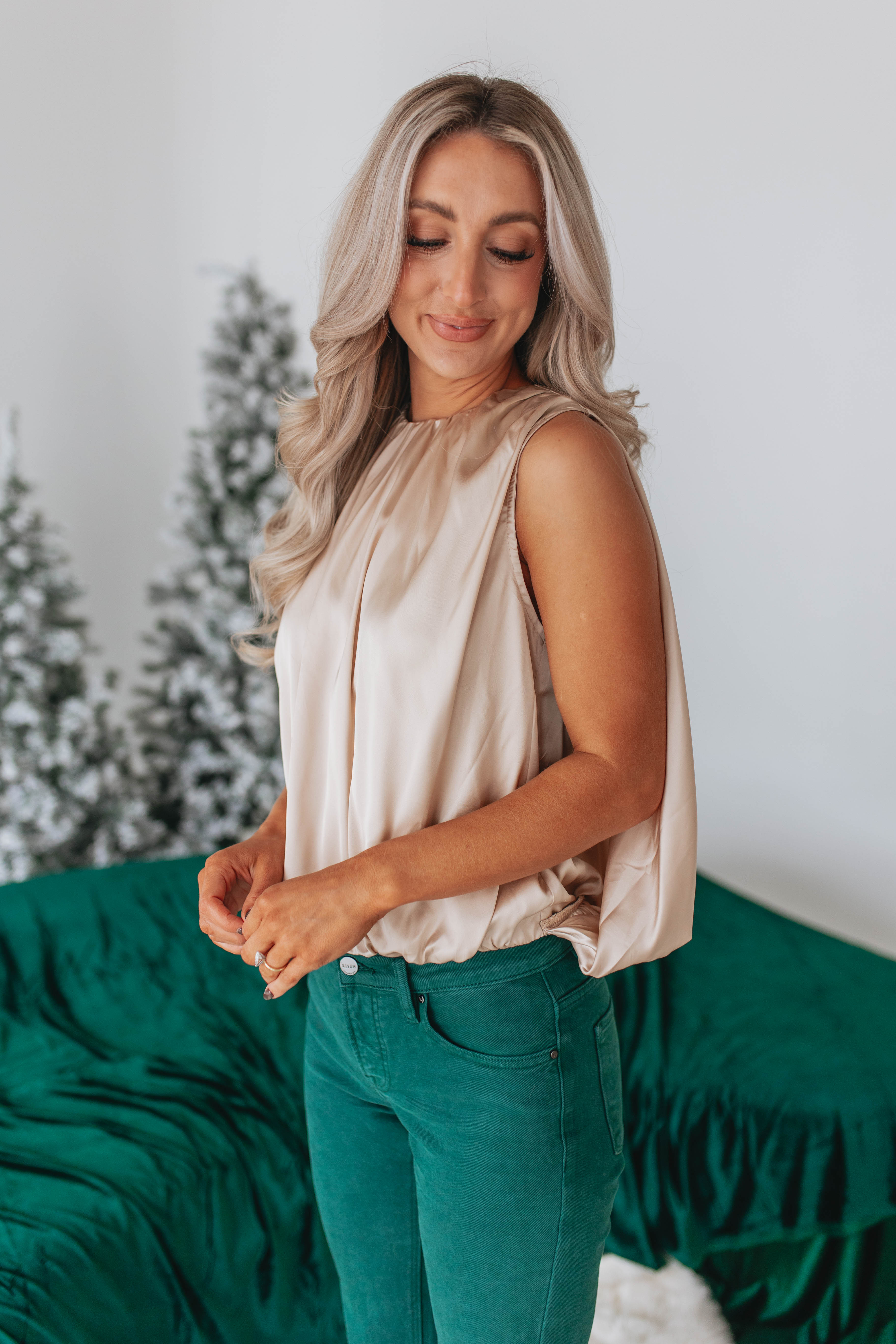 Melina Satin Top