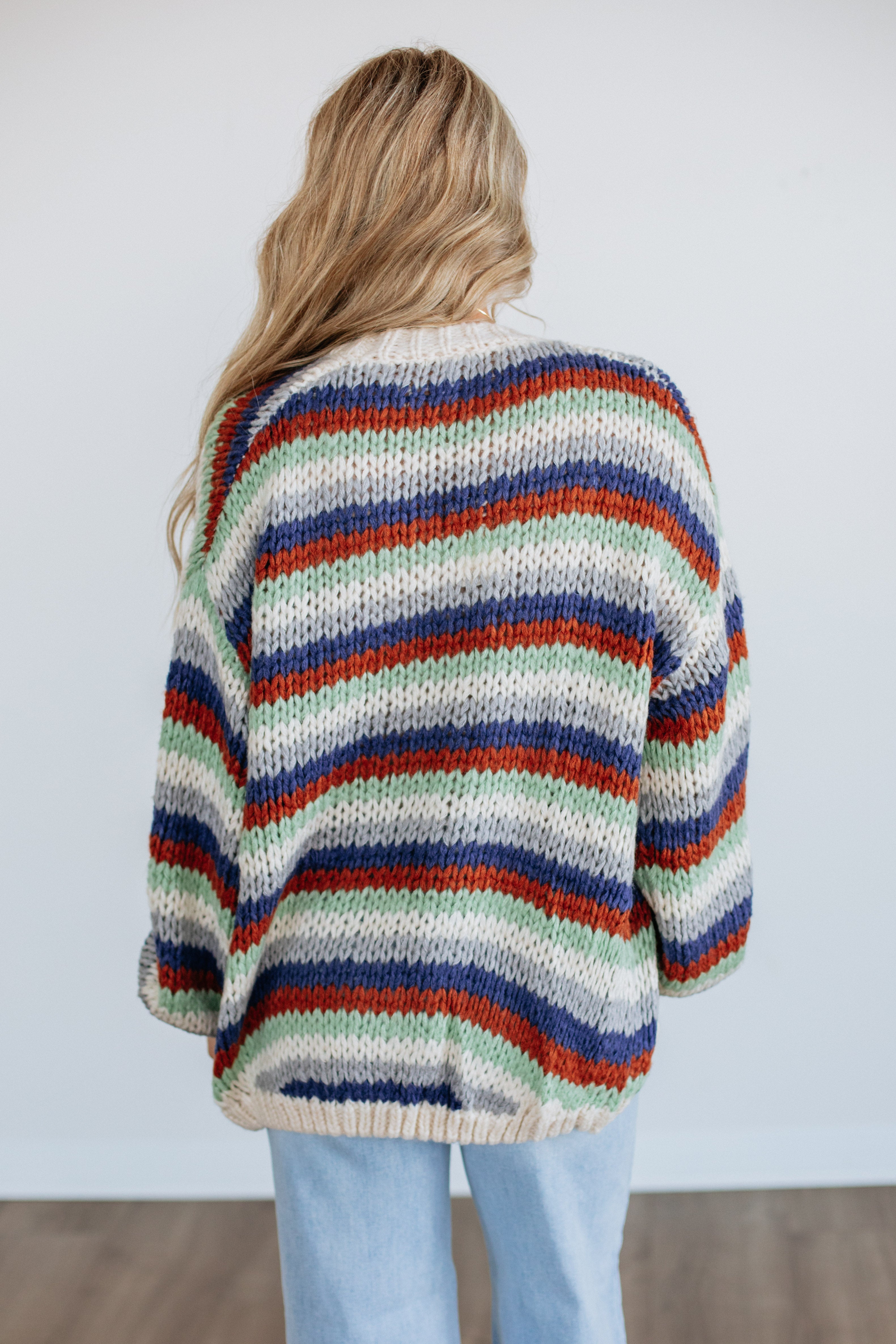 Noella Striped Cardigan