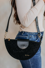 Janel Woven Crossbody Bag